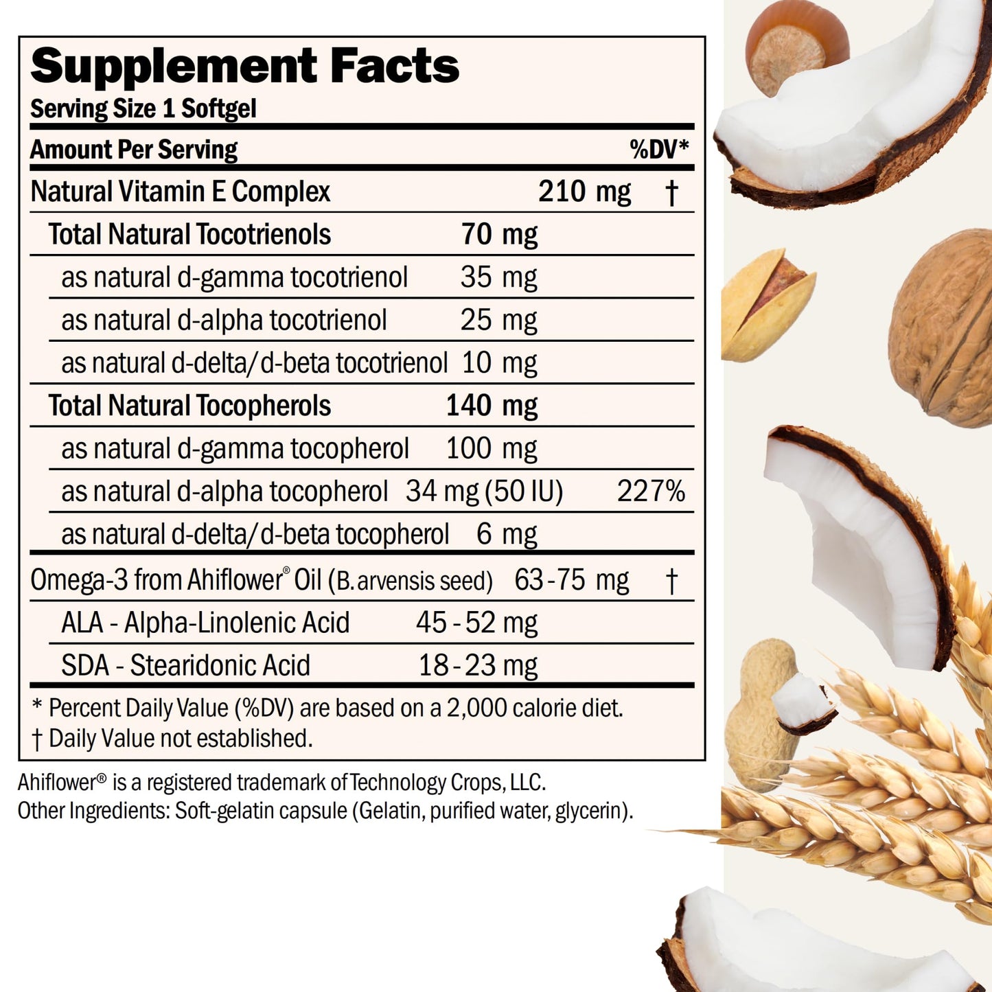 Andrew Lessman Complete Tocotrienols with Gamma Vitamin E 120 Capsules