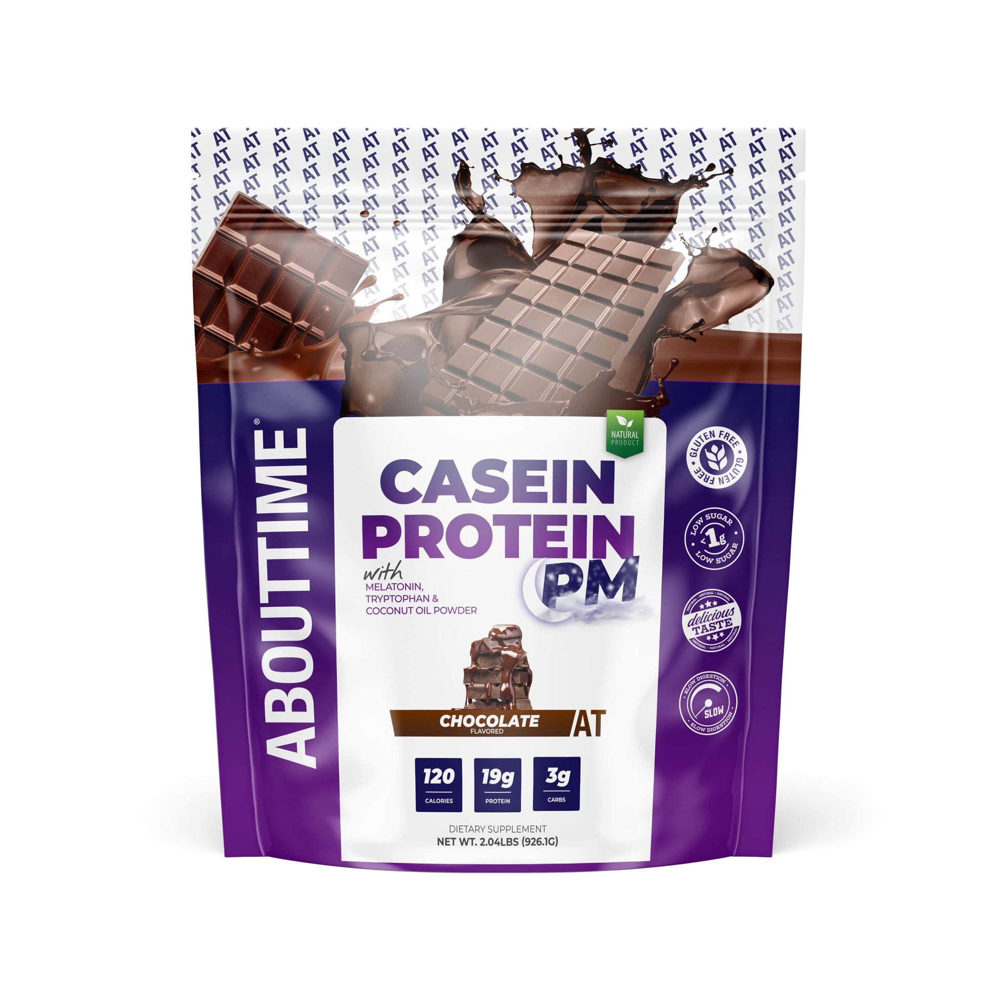 About Time Casein Protein Powder Chocolate 2.04 lb
