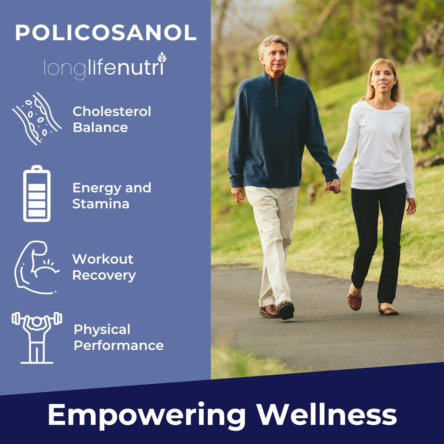 LongLifeNutri Policosanol 100mg Capsules, 200 Count