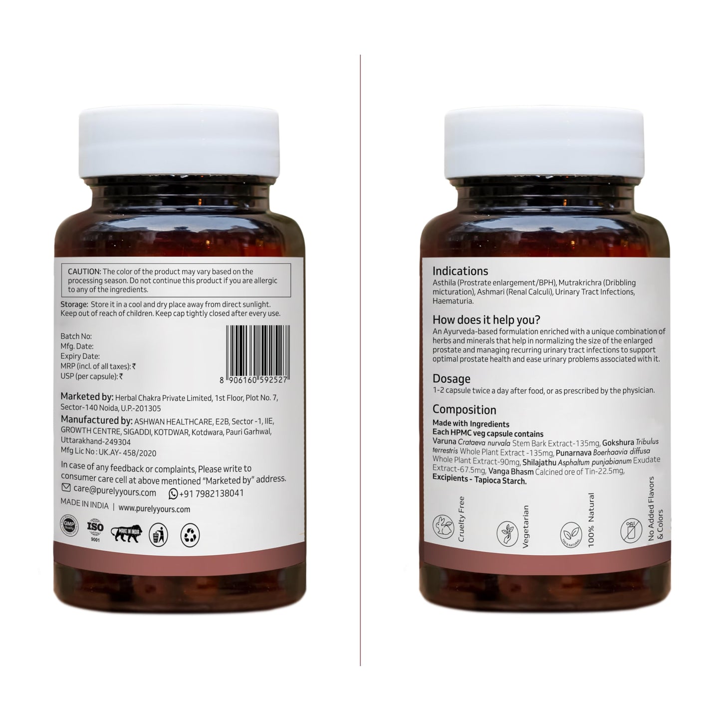 Purely Yours Prost Plus Ayurvedic Prostate Care for Men Powder 150 oz
