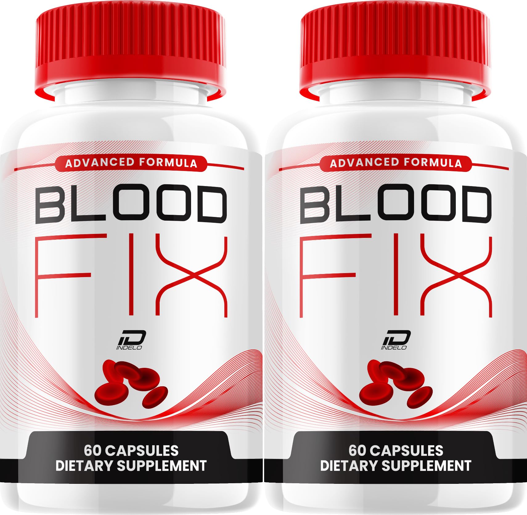 Indelo Blood Fix Capsules BloodFix Natural Blend Daily Health Supplement, 120 Capsules