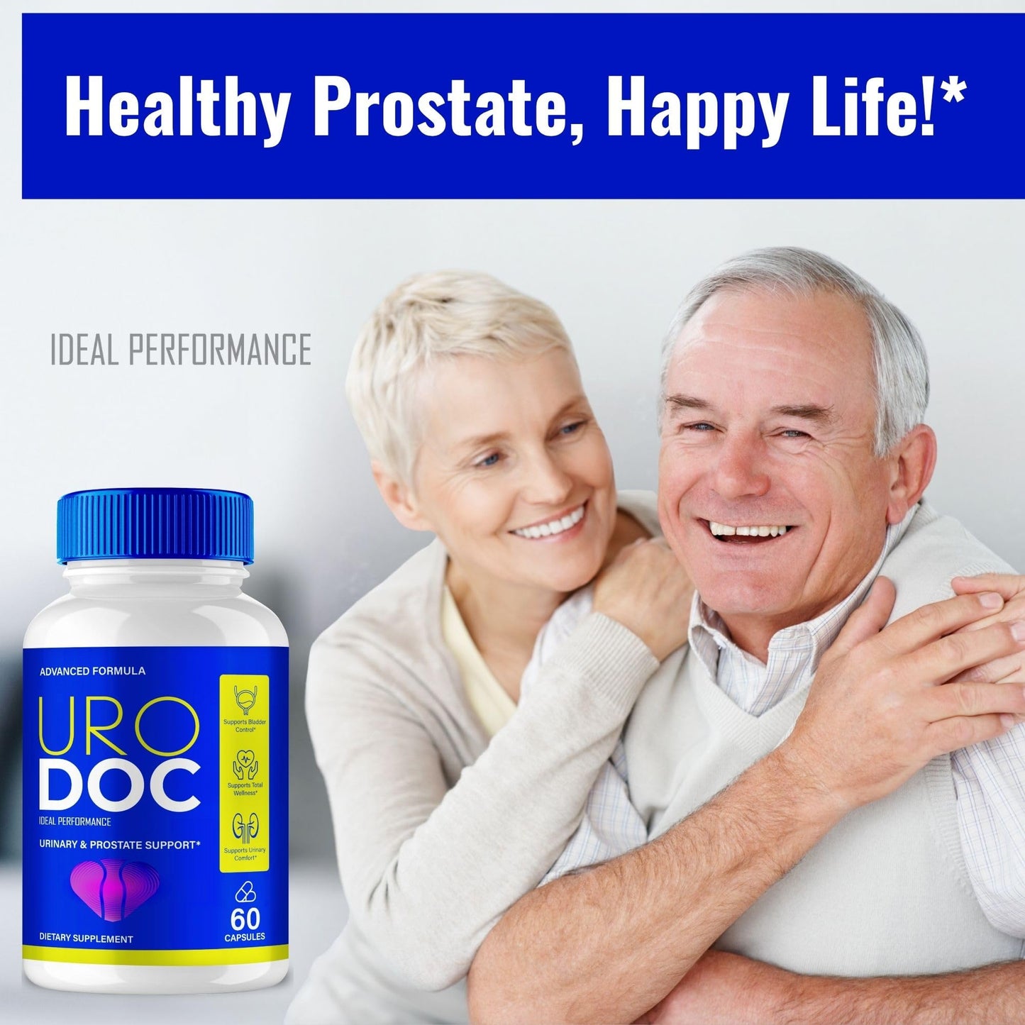 IDEAL PERFORMANCE Uro Doc Prostate Health Supplements for Men, 300 Capsules