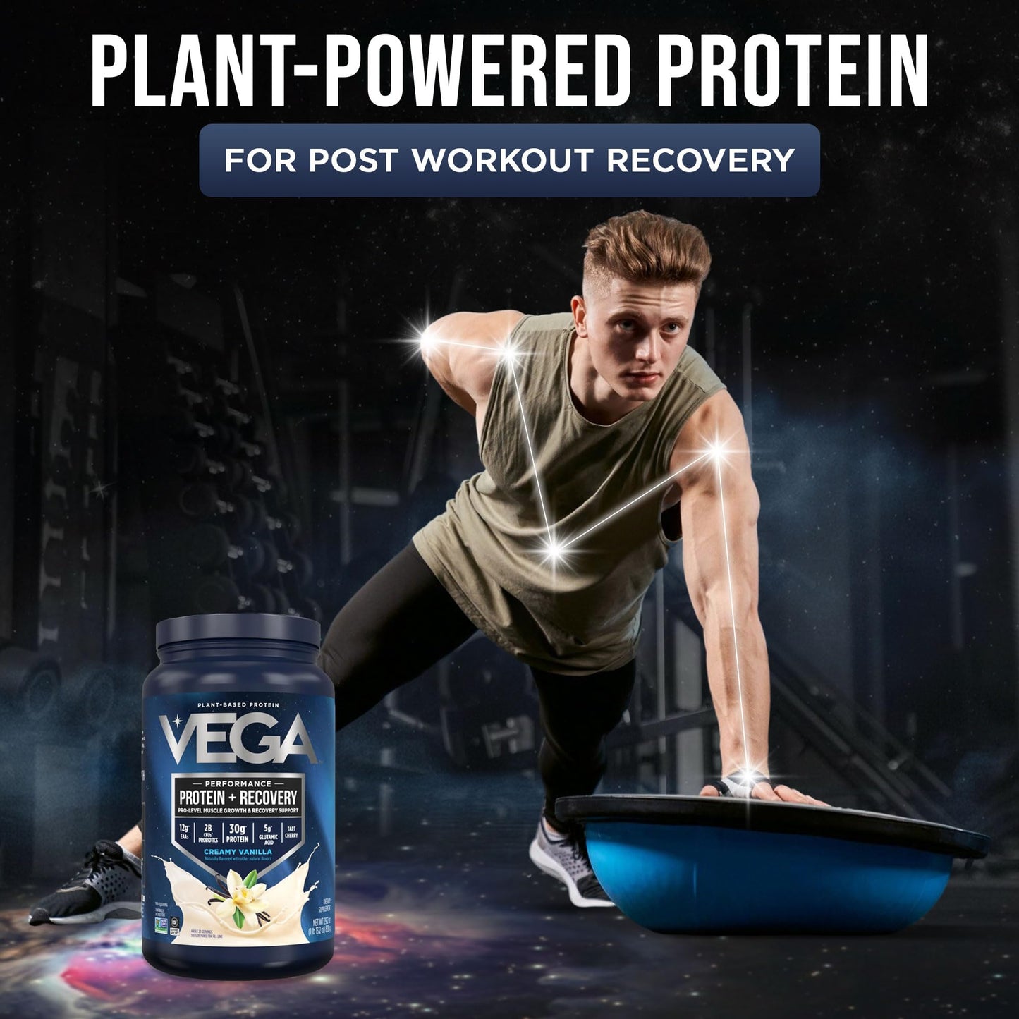Vega Protein + Recovery Powder, 29.2 oz
