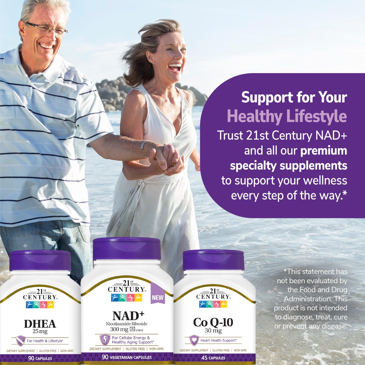 21st Century NAD+ Nicotinamide Riboside 300 mg Capsules, 90 Count