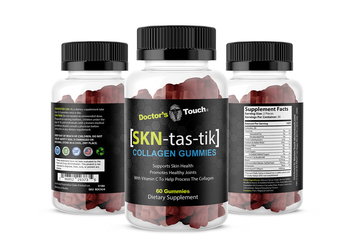 Doctor's Touch SKNtastic Collagen Gummy 60 Count