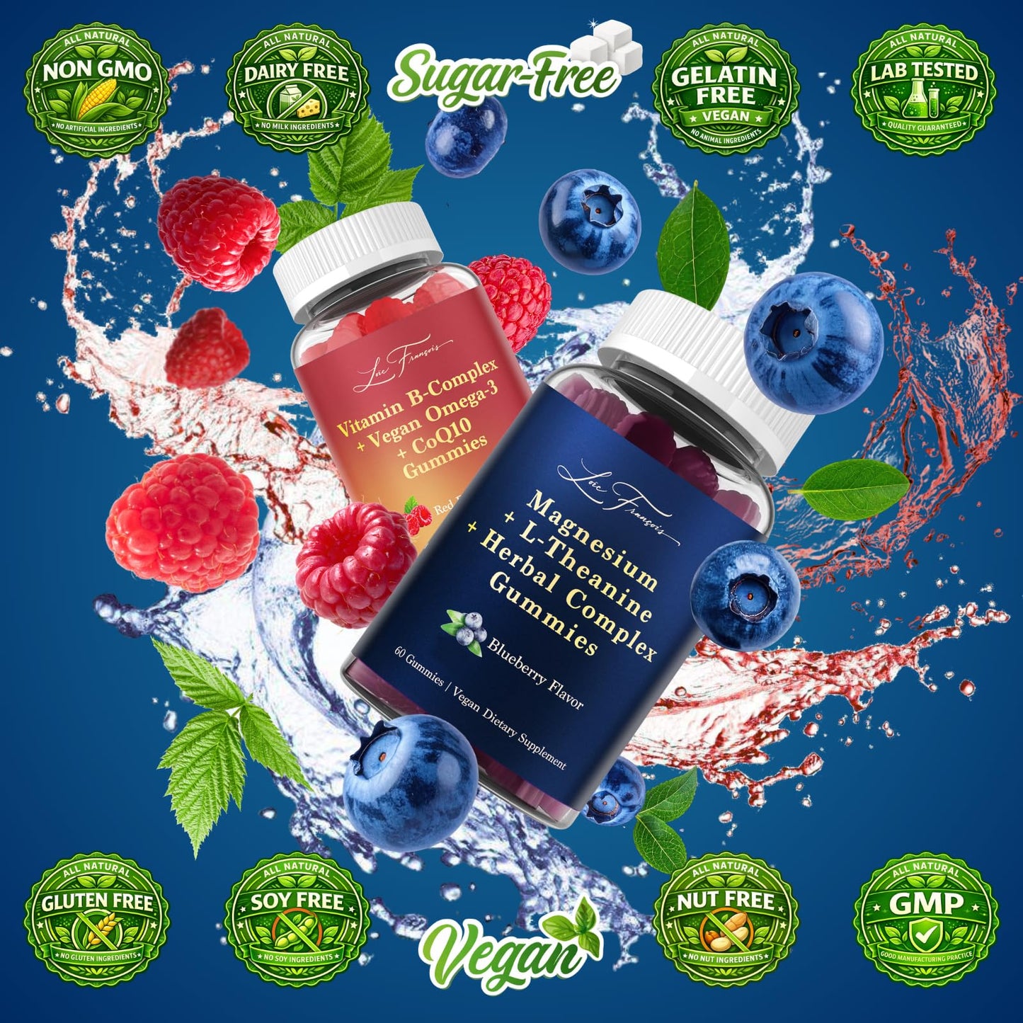 Loïc François Day & Night Multivitamin Gummies for Women 40+ 120 Gummies