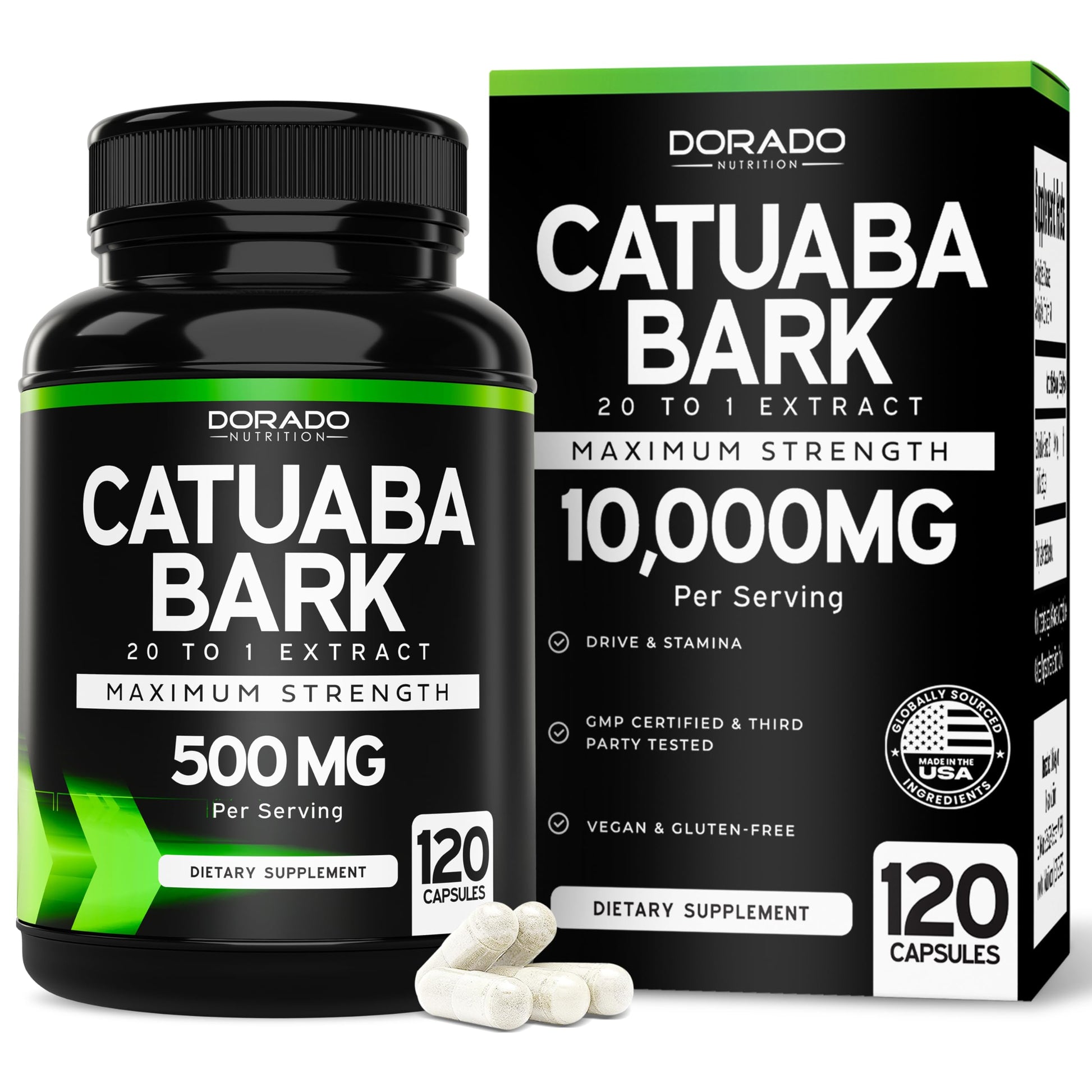 DORADO NUTRITION Catuaba Bark Extract Capsule 120 Count