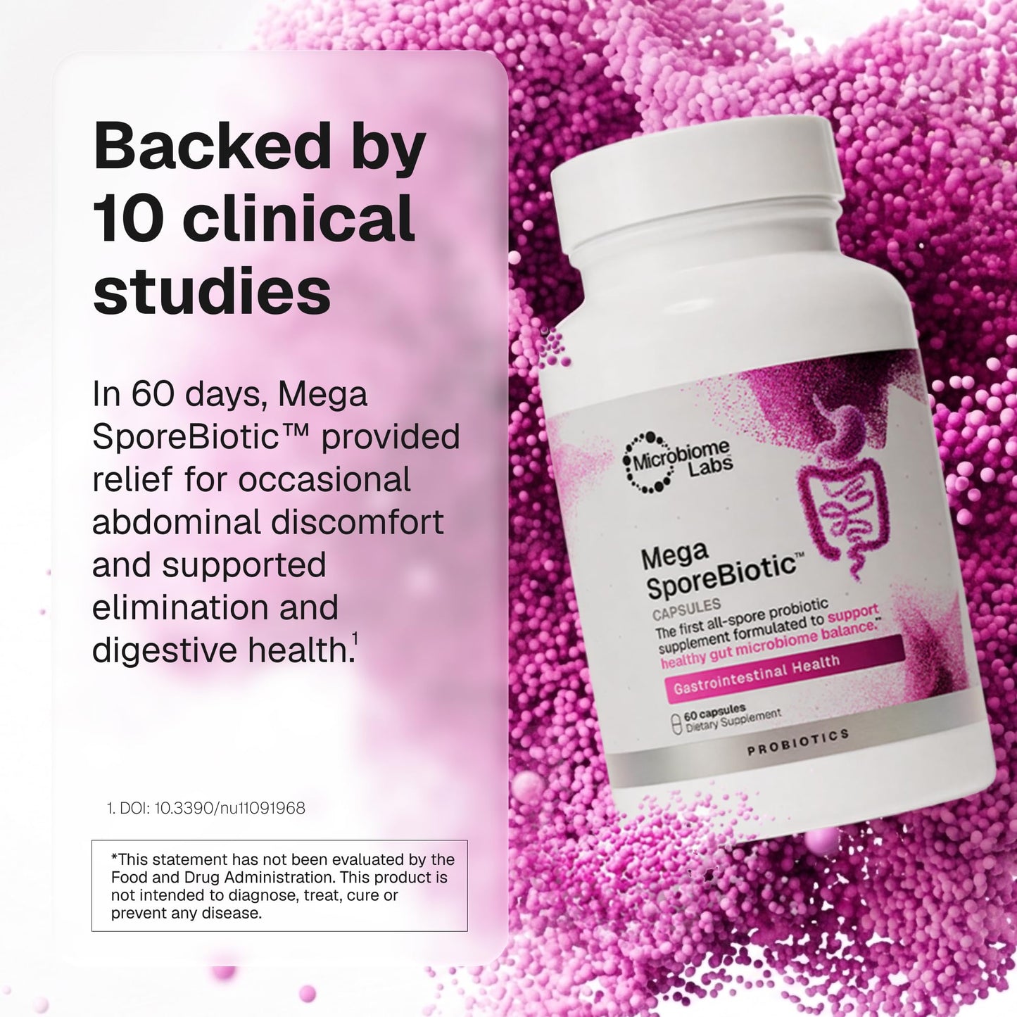 Microbiome Labs MegaSporeBiotic Probiotics 60 Capsules