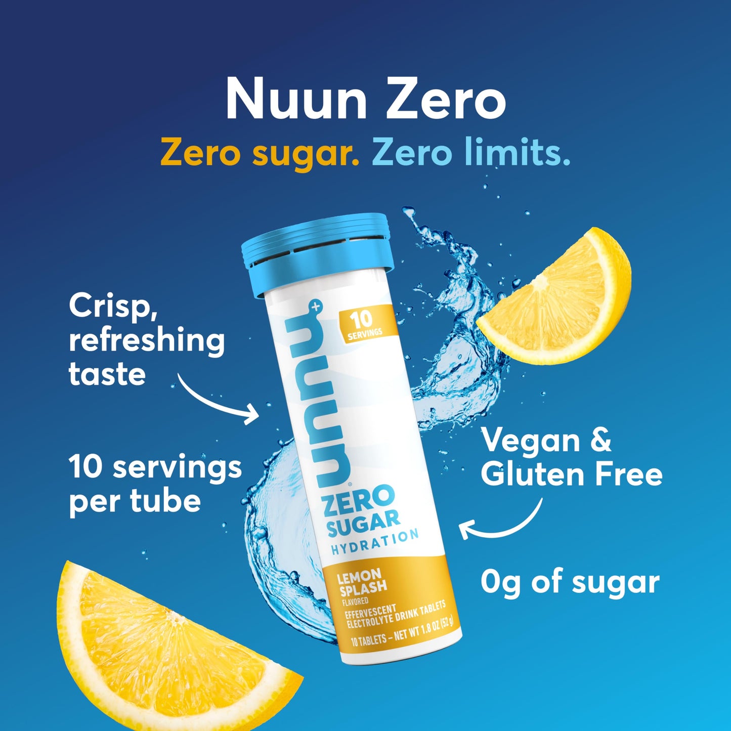Nuun Zero Sugar Hydration Electrolyte Tablets 40 Tablets