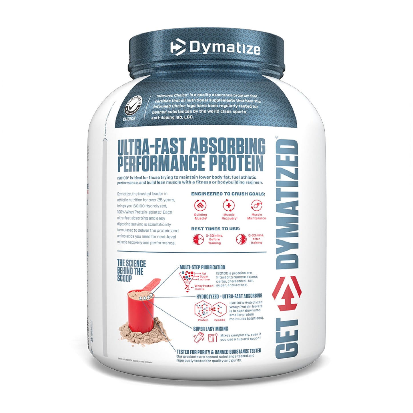 Dymatize ISO100 Whey Protein Isolate Powder 5 Pound