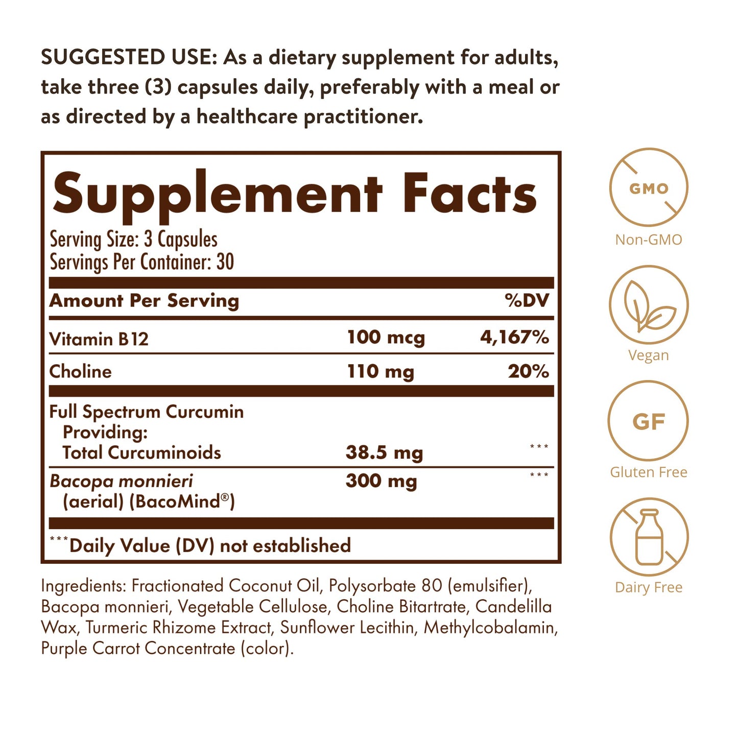 Solgar Full Spectrum Curcumin Brain Works Capsule 1 Count
