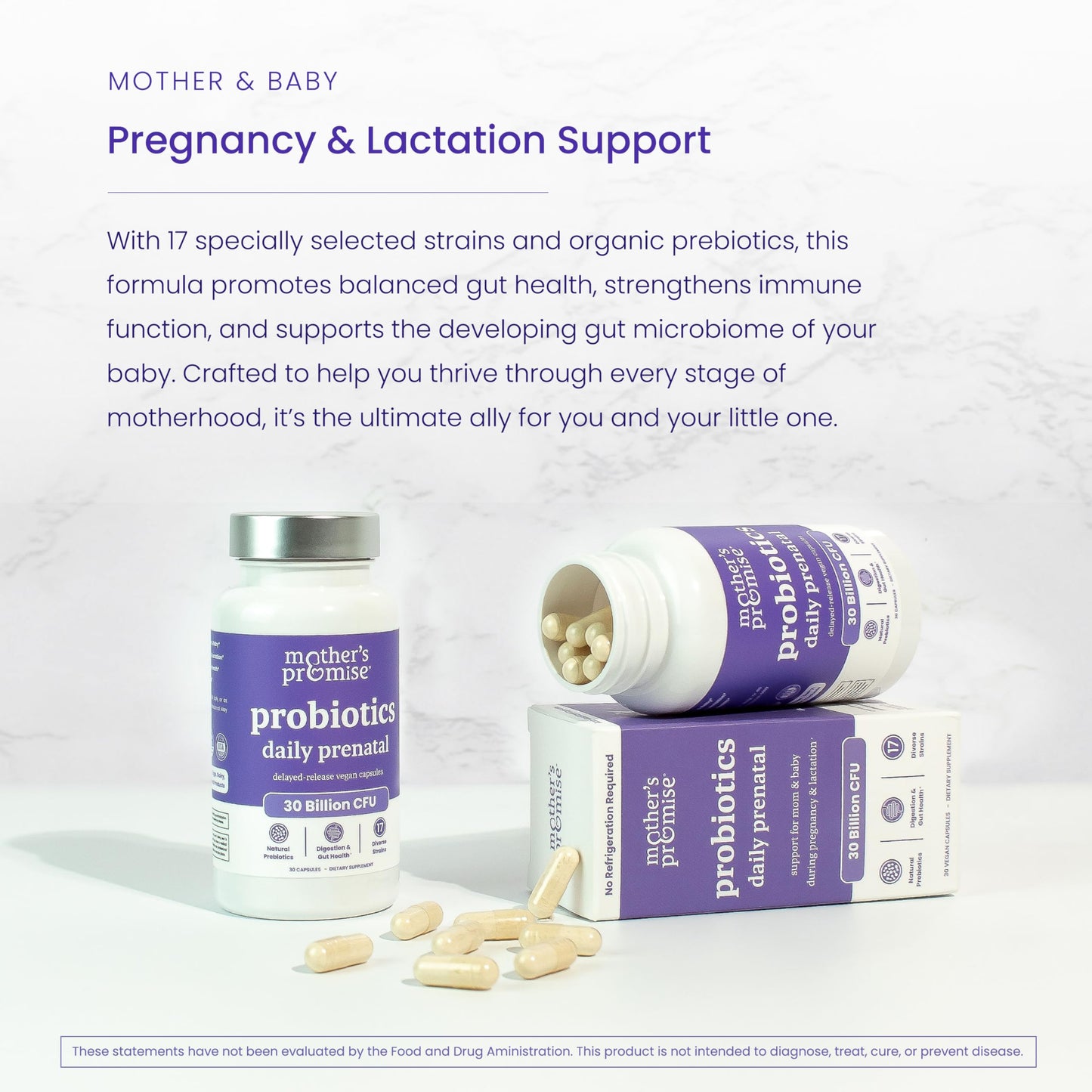 Mother's Promise Prenatal Probiotics for Women Capsule 30 Count