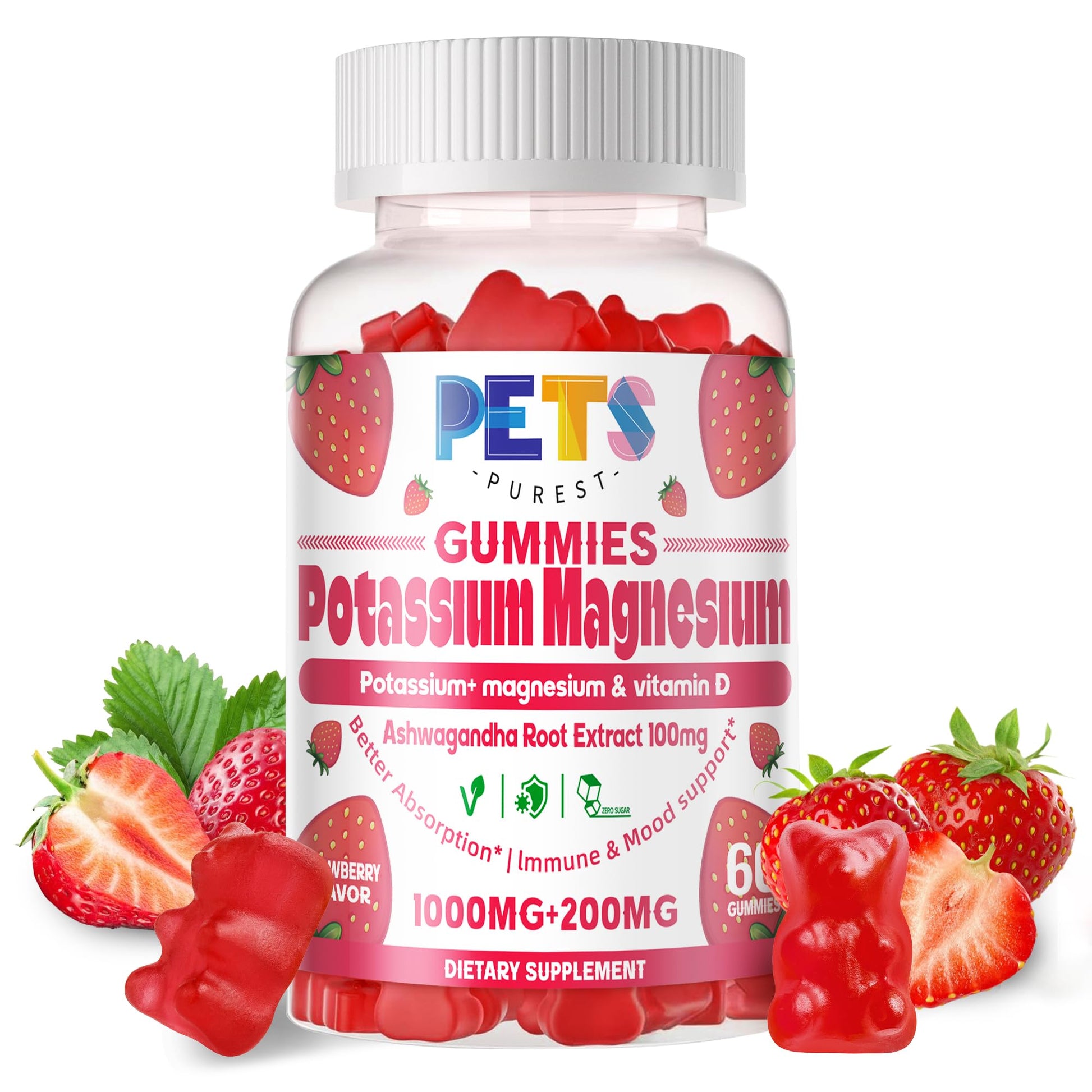 Pets Purest Potassium Magnesium Gummies, 60 Gummies
