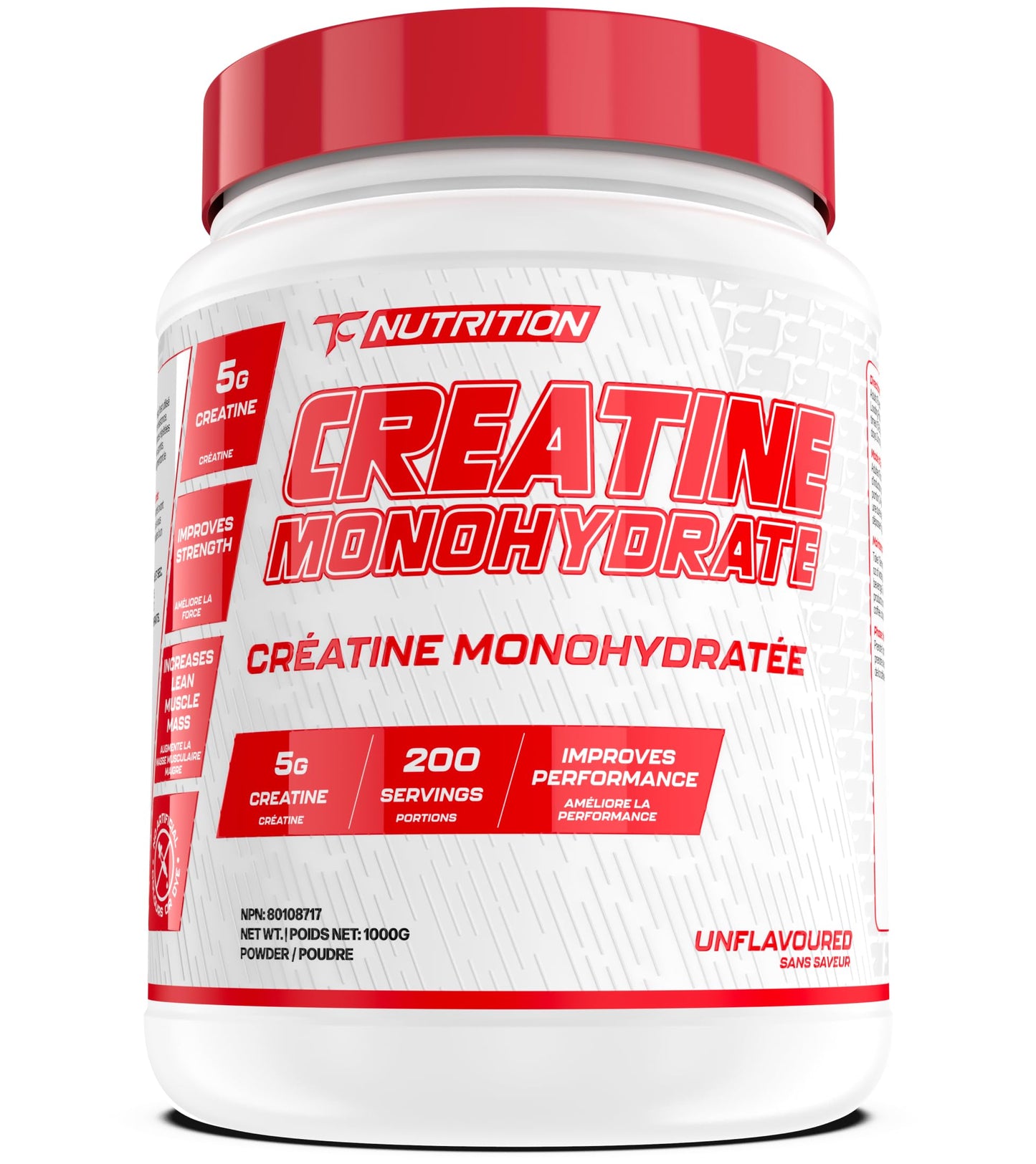 TC Nutrition Creatine Monohydrate Powder 10.58 Ounce