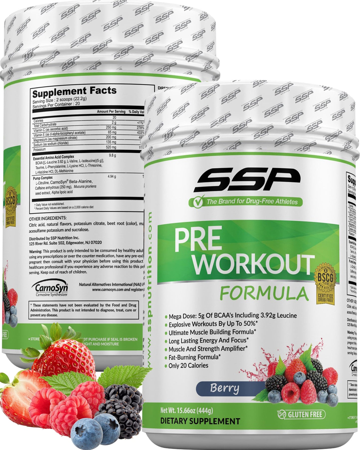 SSP Pre Workout Powder 15.7 Ounce