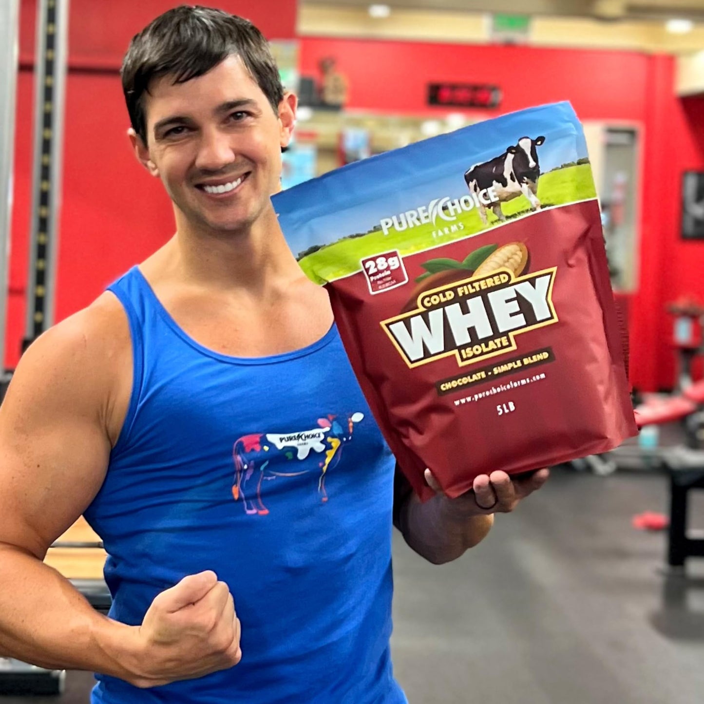 Pure Choice Whey Chocolate Whey Protein Isolate Powder, 32 Servings