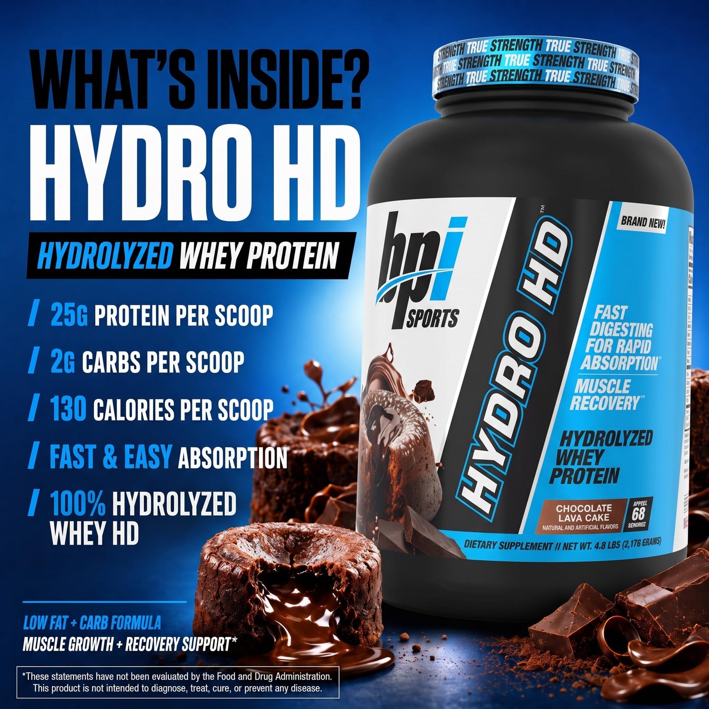 BPI Sports Hydro HD Whey Protein Powder, 68 Servings