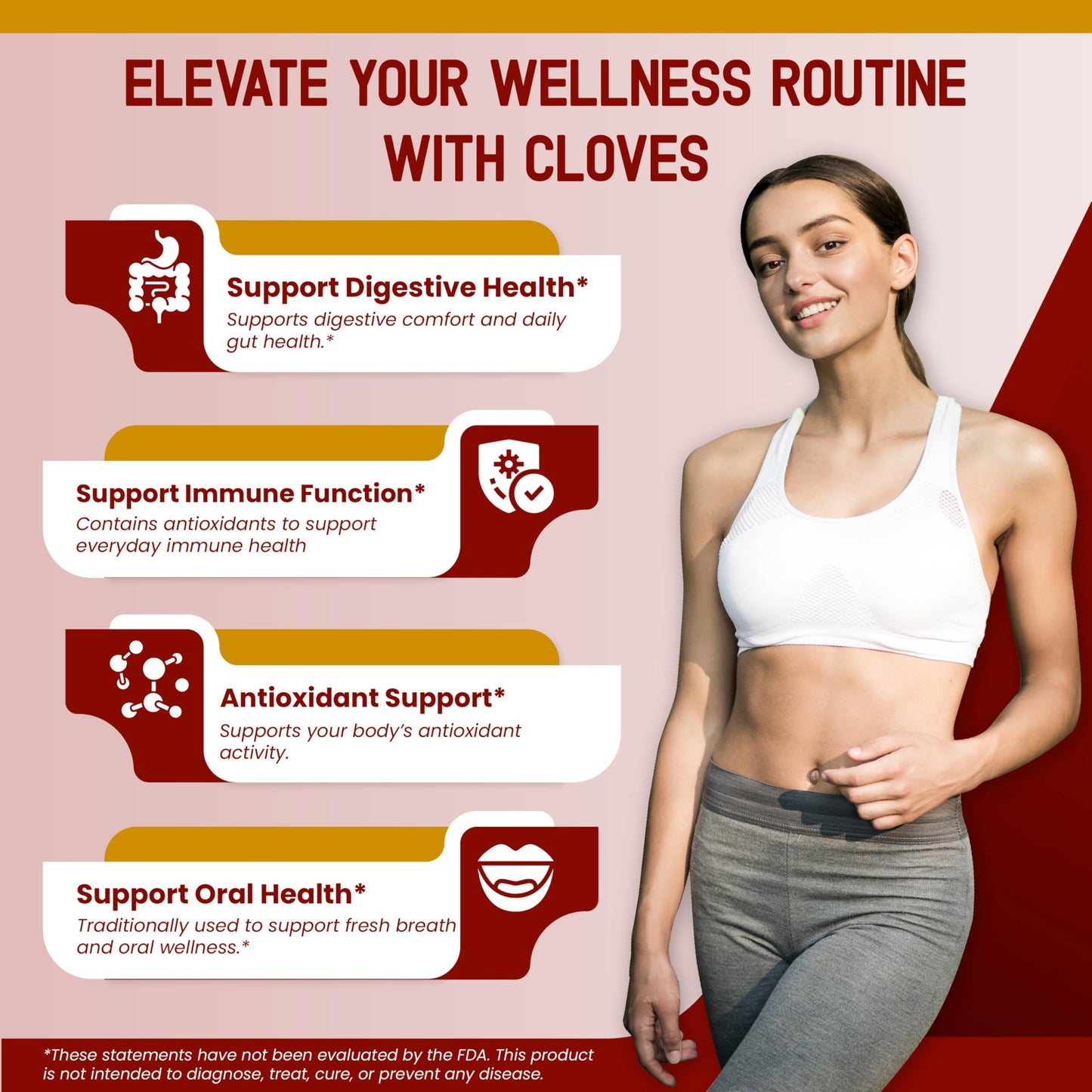 HarmoVira Liposomal Cloves Supplement with Cinnamon, Ginger, Turmeric, Oregano & Black Pepper Capsules, 180