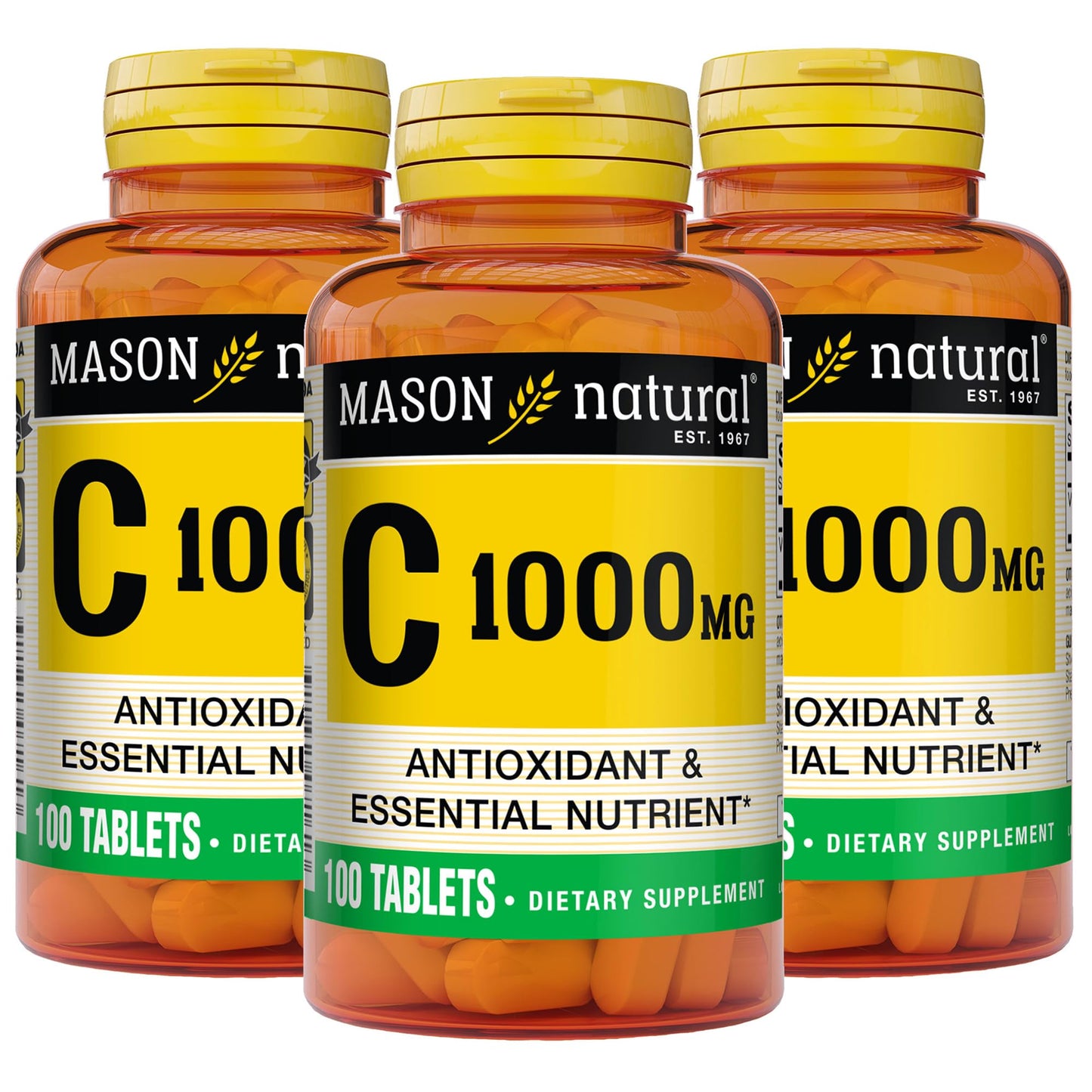 Mason Natural Vitamin C 1,000 mg Tablet, 300 Tablets