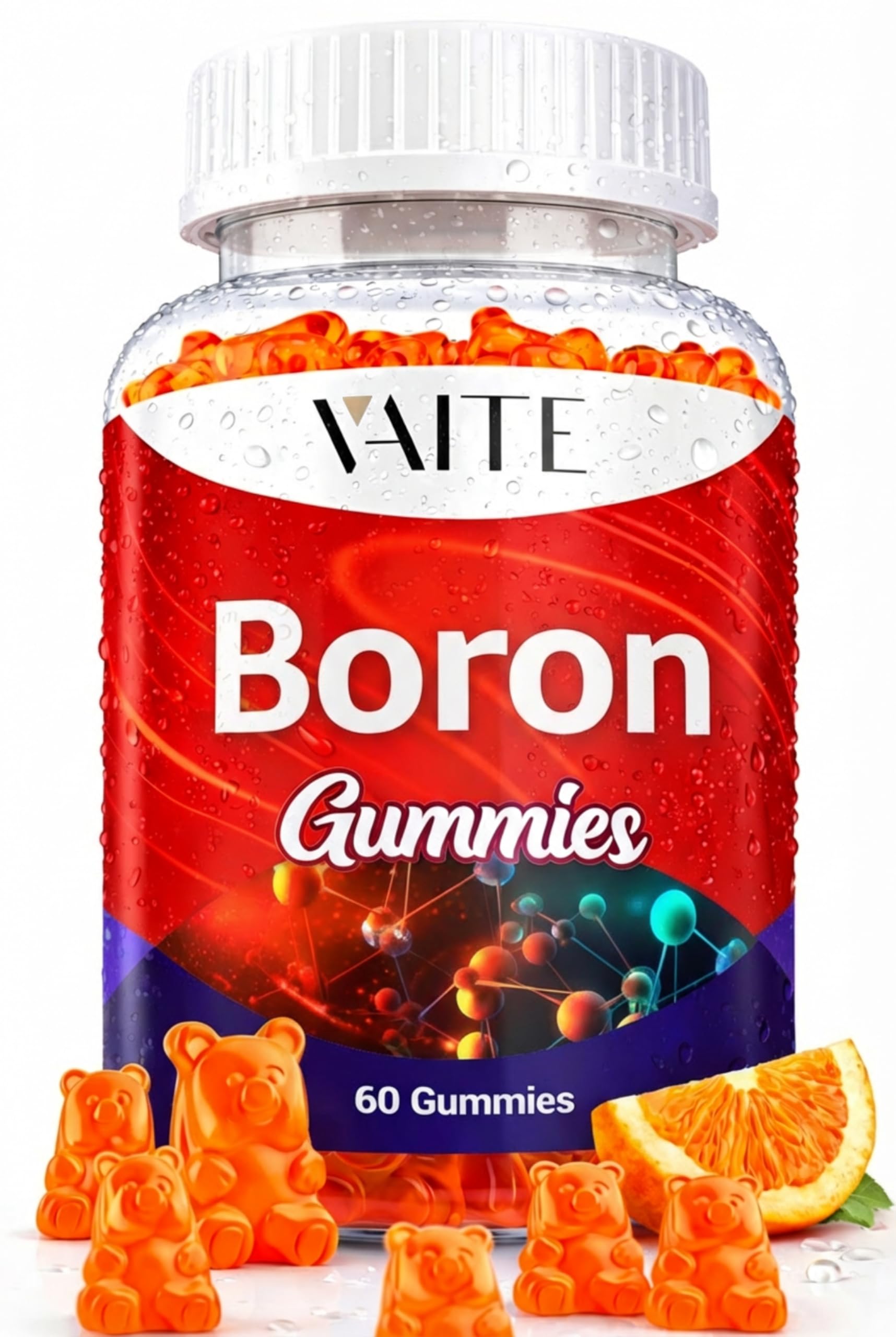VAITE Boron Supplement for Men & Women 10mg Gummies, 60 Chewables