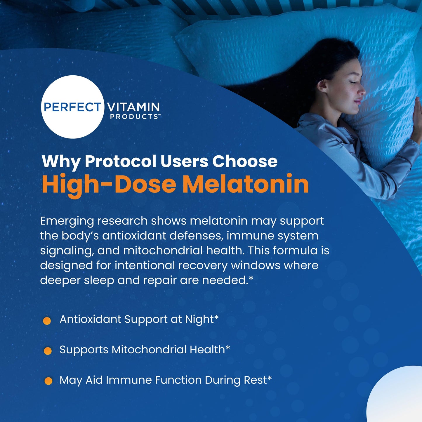 Perfect Vitamin Products Melatonin MAX Capsules 120 Count