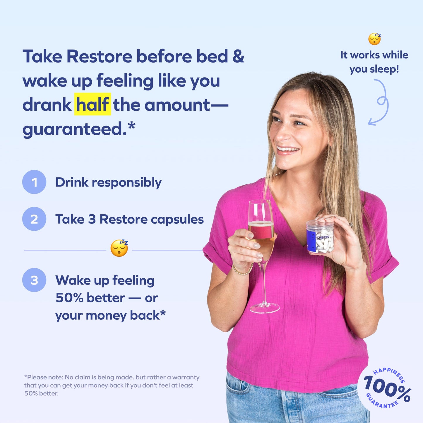 Cheers R&R Combo Restore + Relief, 144 Capsules