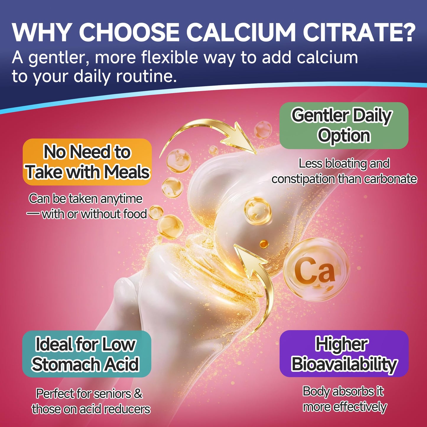 PureBalm Calcium Citrate 1200mg Gummies, 180 Count