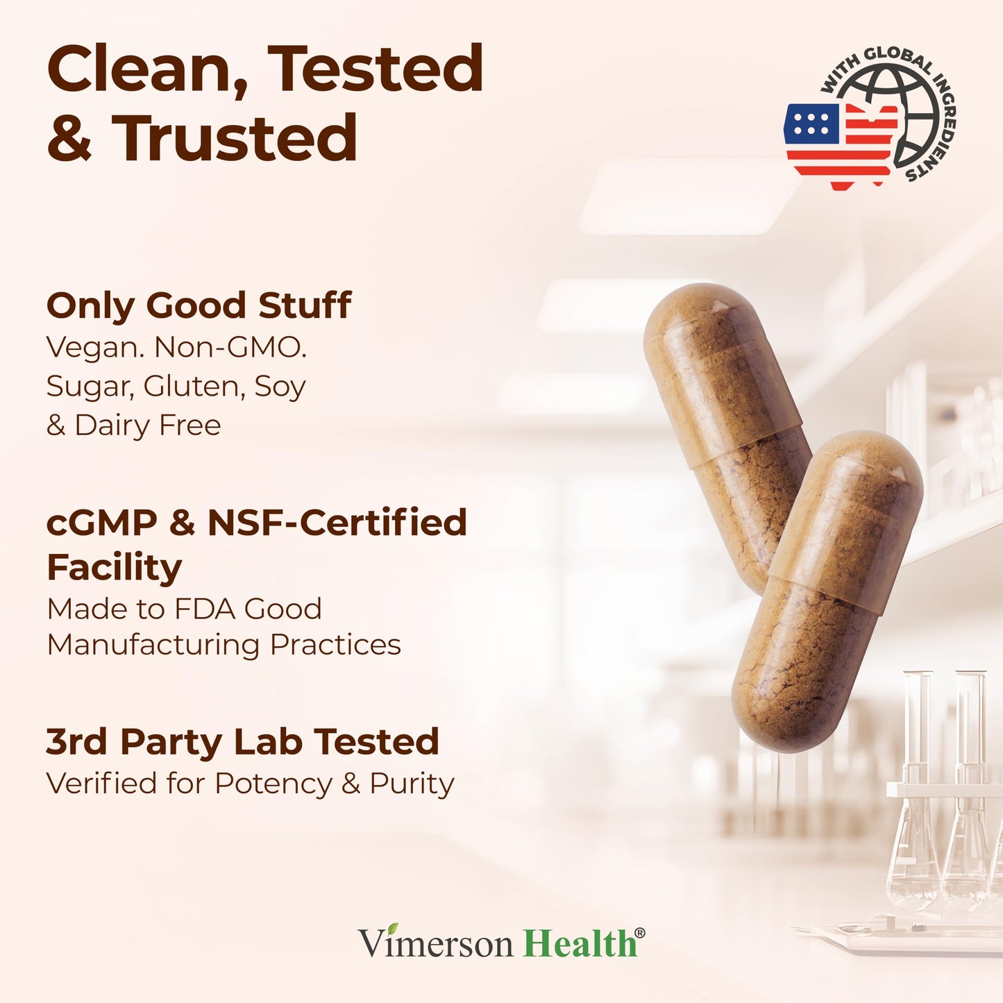 Vimerson Health Organic Ceylon Cinnamon Capsules 60 Count