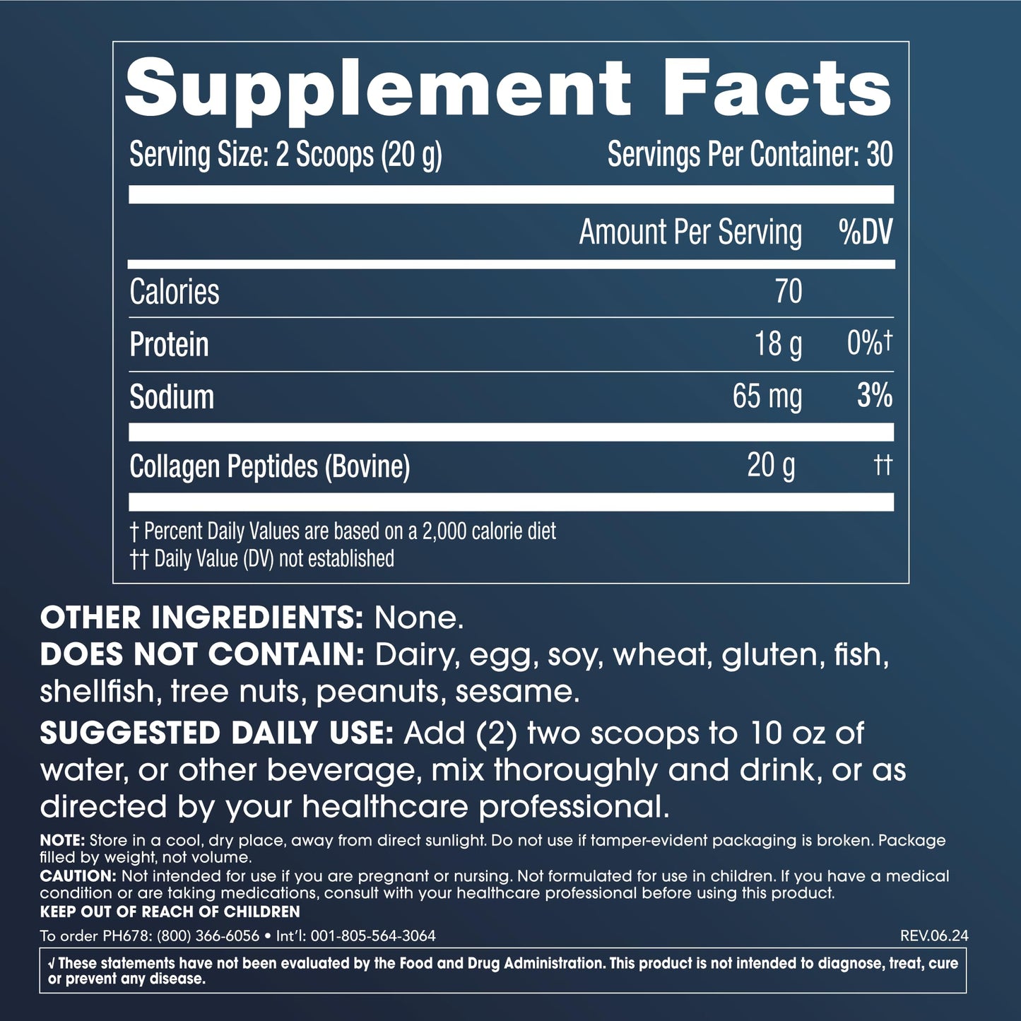ProHealth Pure Collagen Peptides Powder 21.16