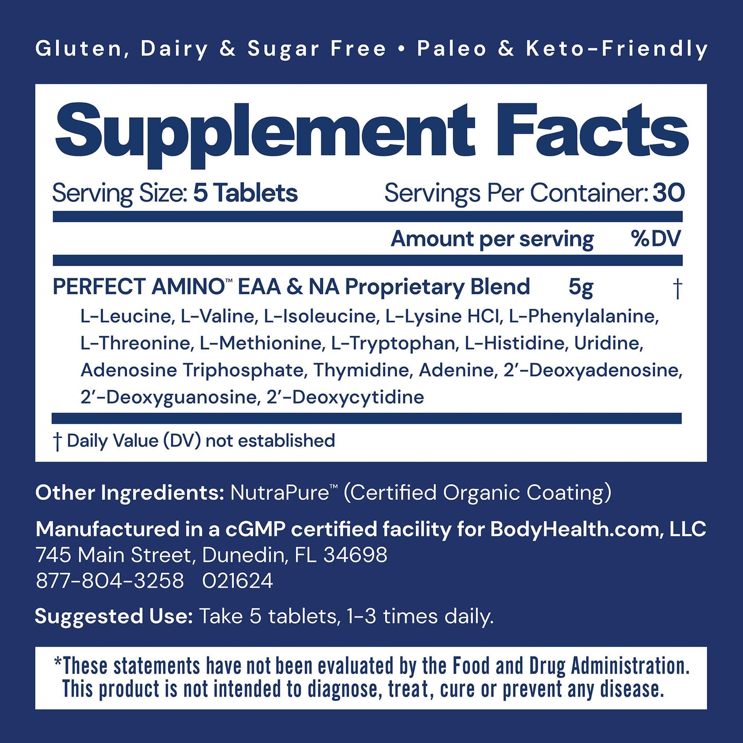 BodyHealth PerfectAmino 150 Tablets