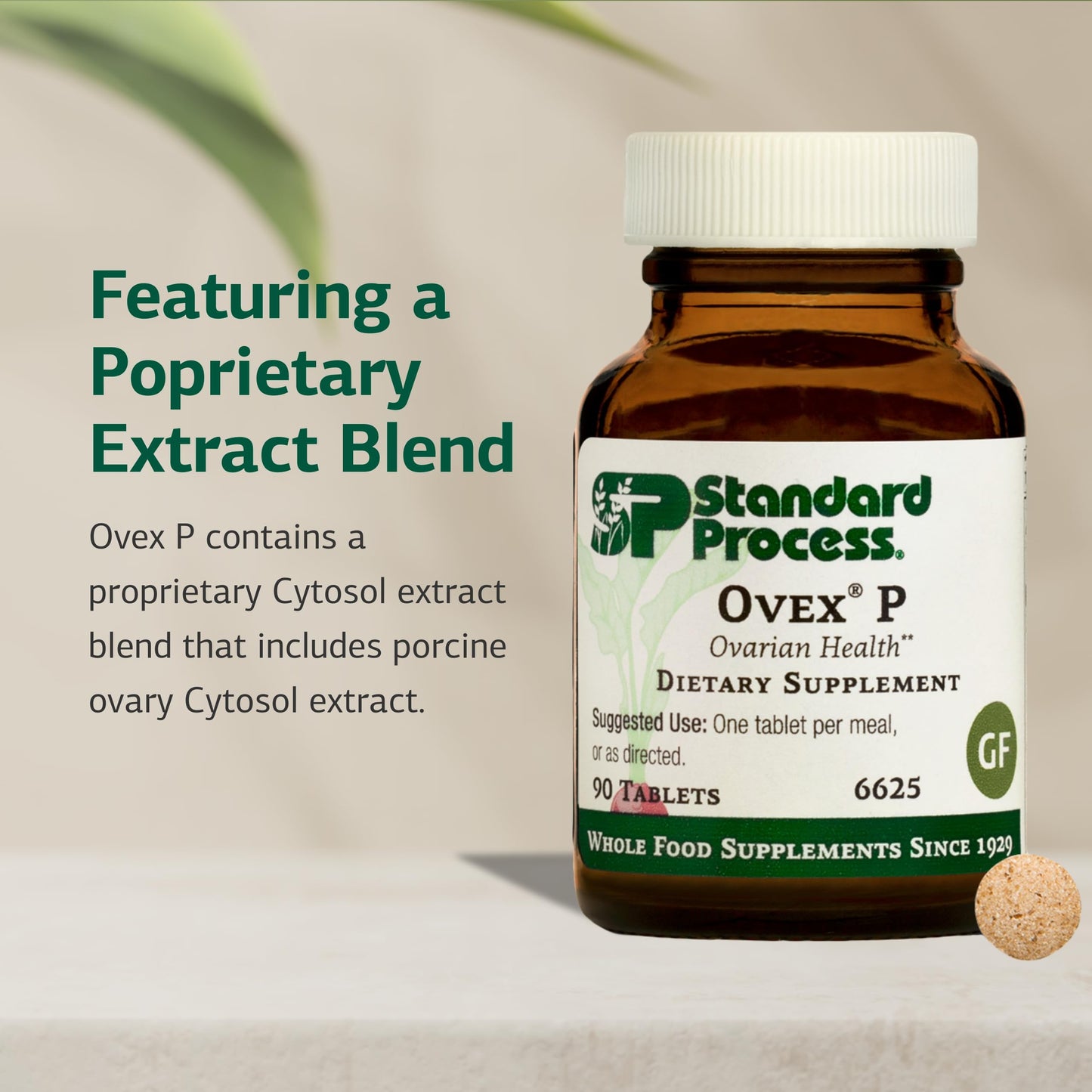 Standard Process Inc. Ovex P Tablets, 90 Count