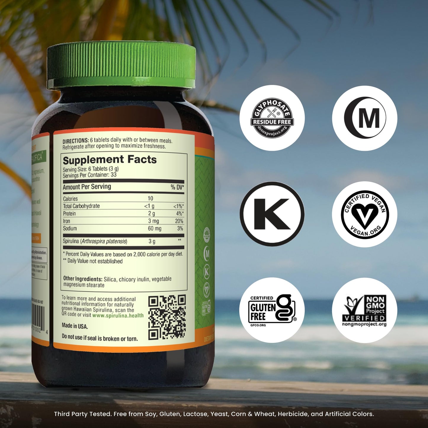 Nutrex Hawaii Pure Hawaiian Spirulina Tablet 200 Count