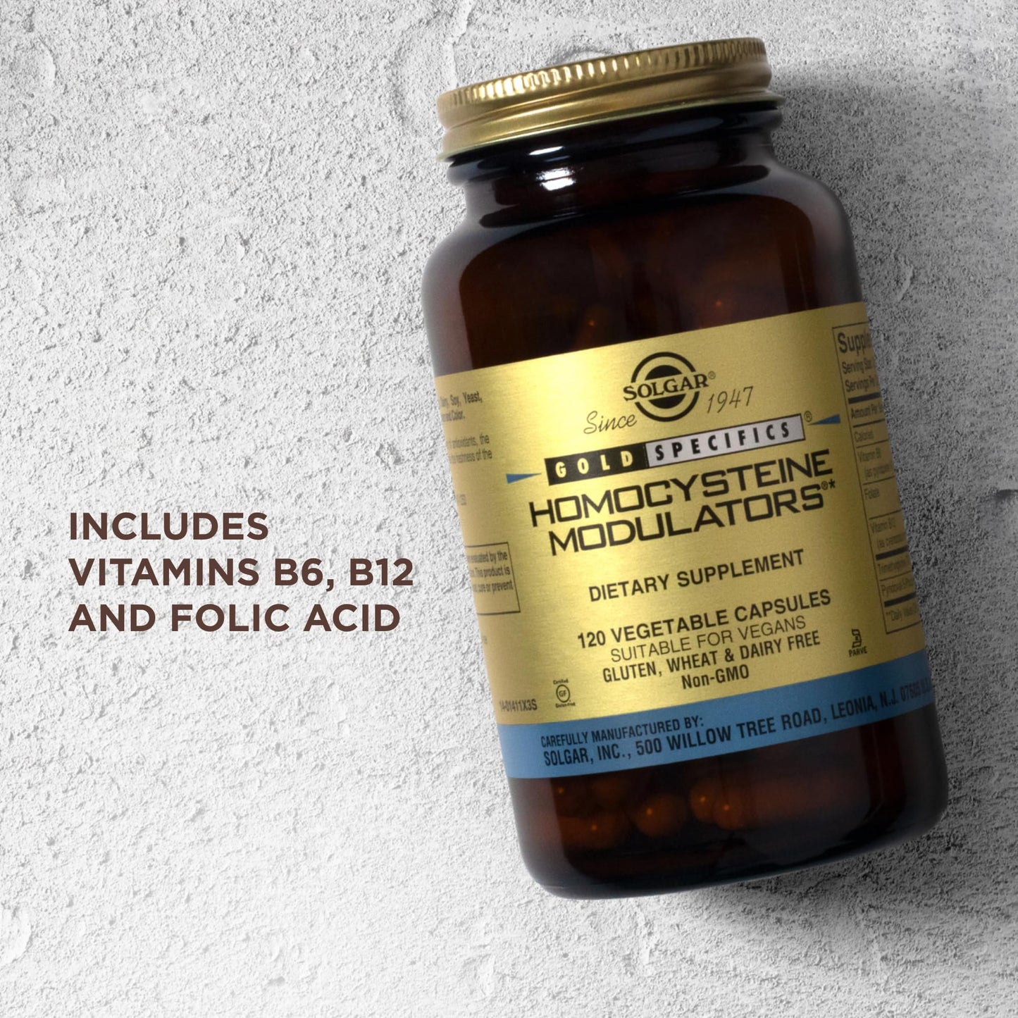 Solgar Homocysteine Modulators Capsules, 120 Count