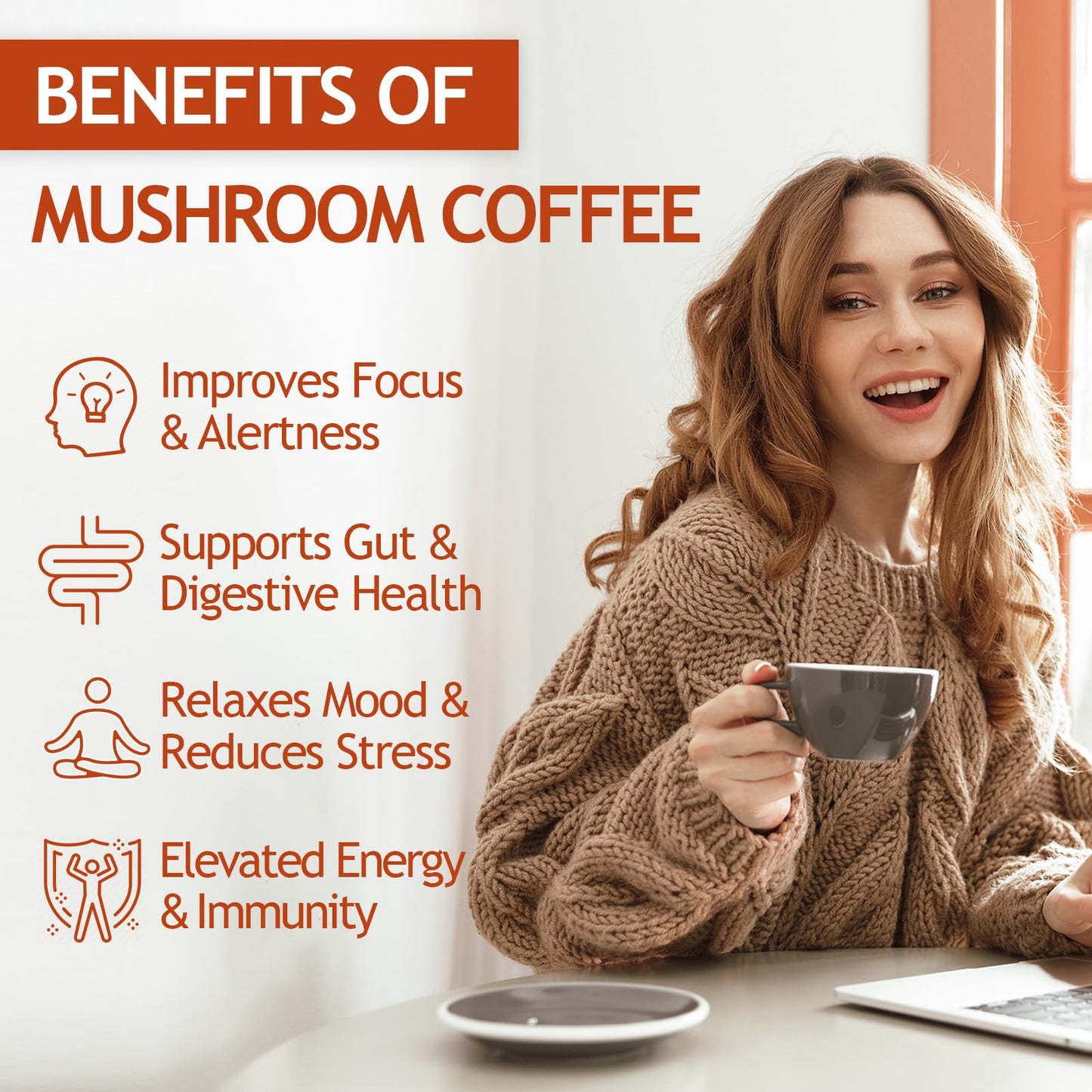 GRGTP Mushroom Coffee Powder, 9.88 oz