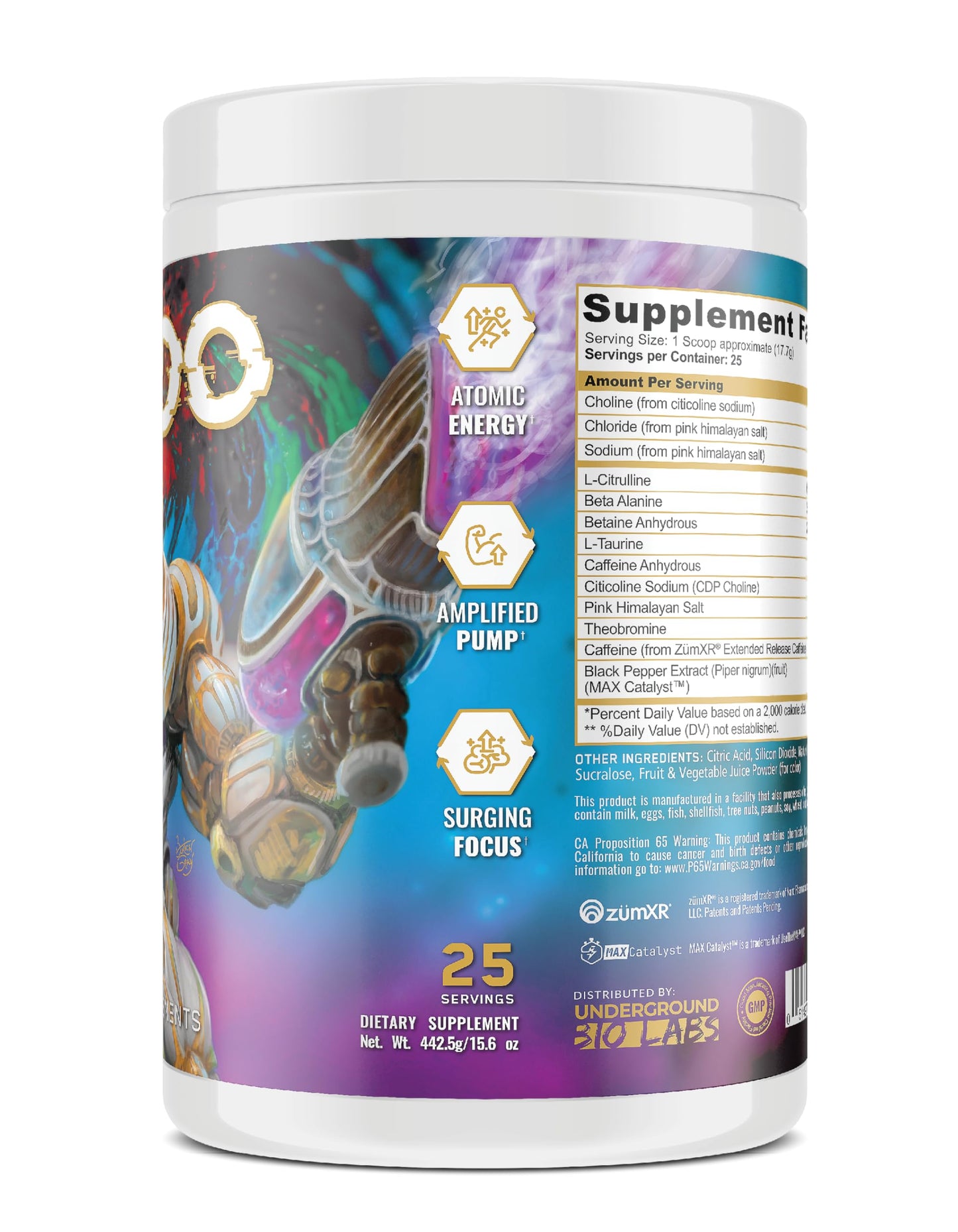 Underground Bio Labs Pando Pre-Workout Powder, 15 Ounce