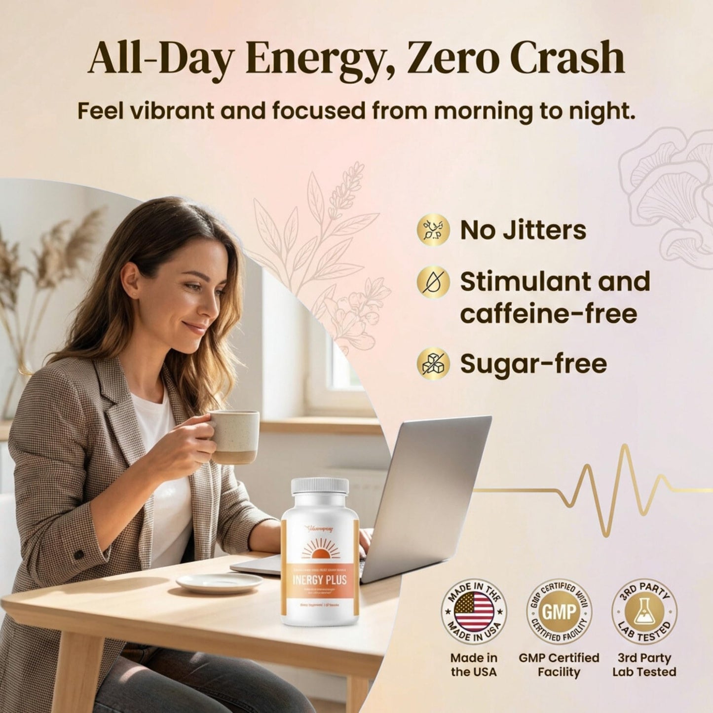 BB Company InergyPLUS Energy Vitamins for Women 60 Capsules