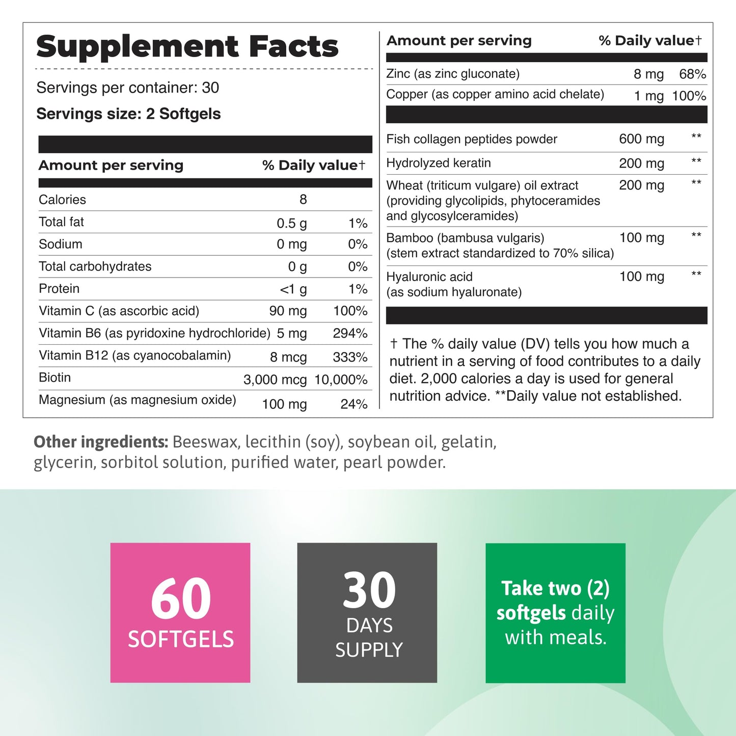 Ben´Fit Collagen & Biotin Complex Capsule 60