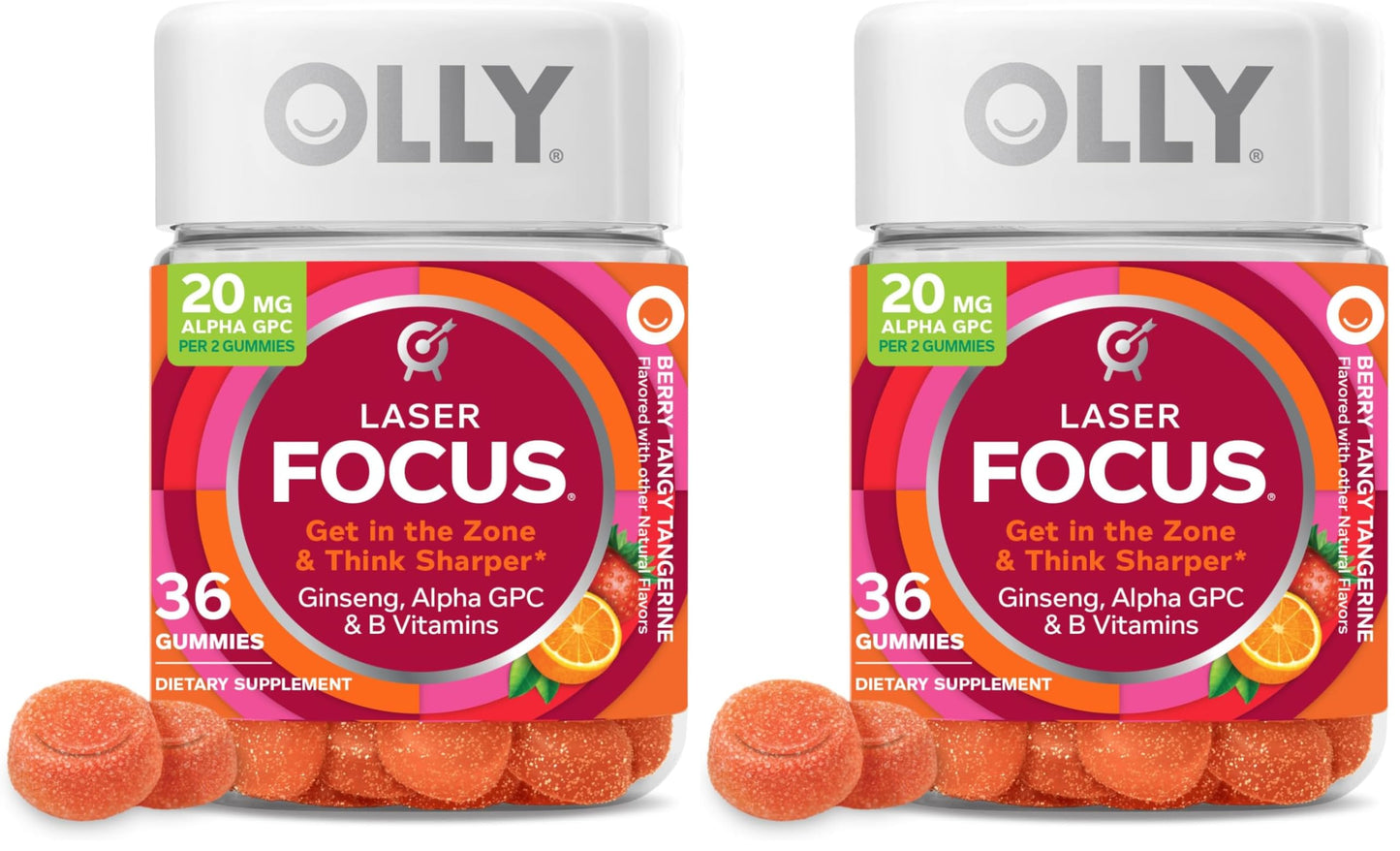OLLY Laser Focus Gummies 72 Count