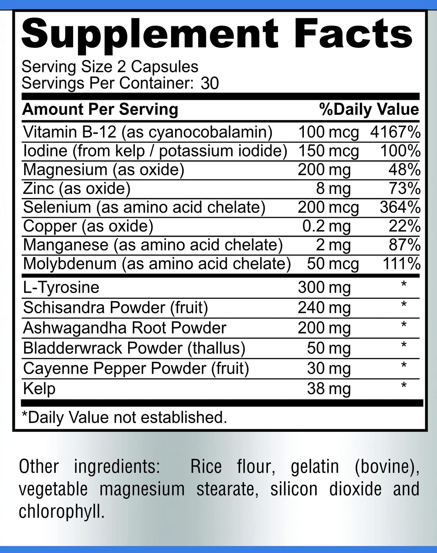 YUMMYVITE Thyroid Support with Iodine Capsules, 60 Capsules