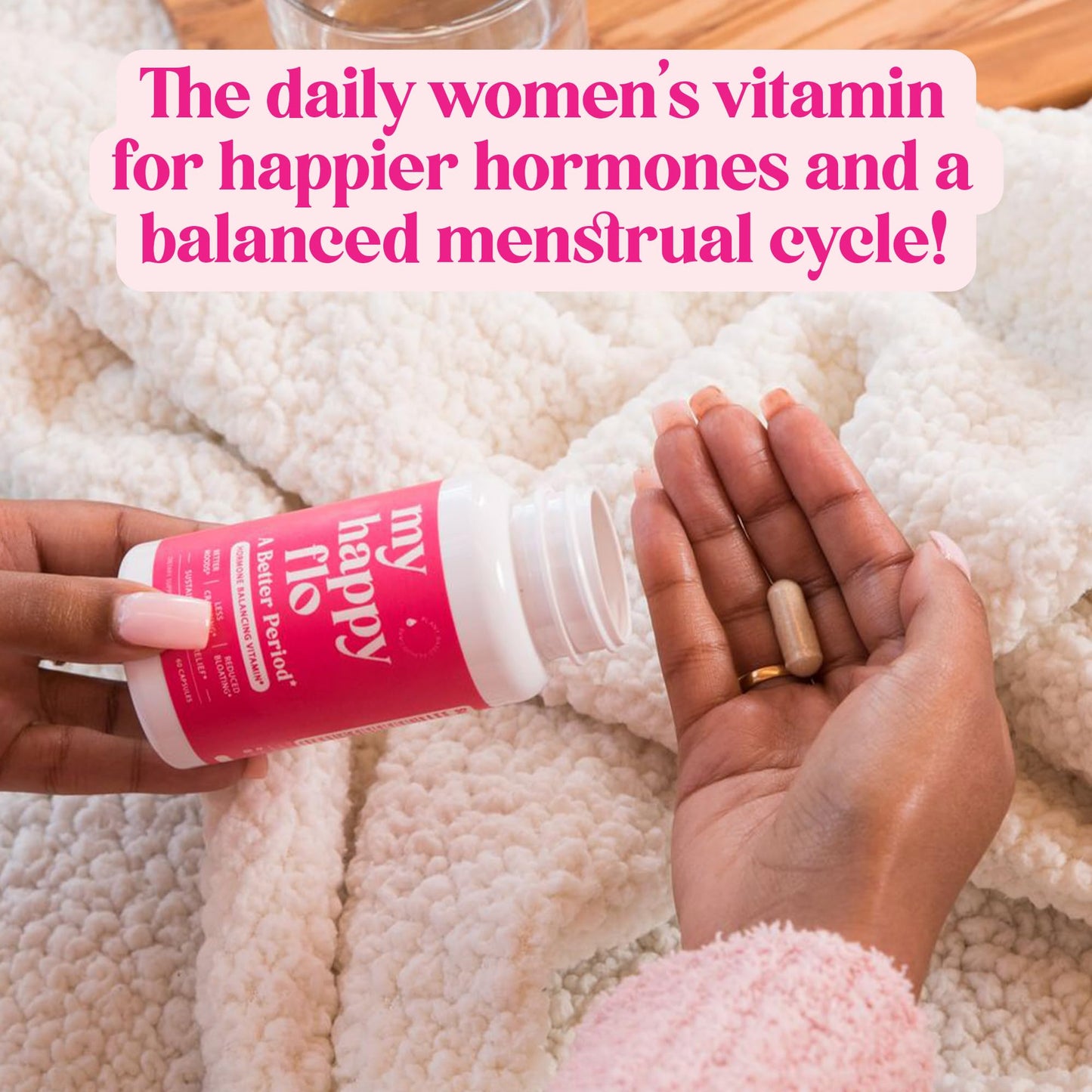 My Happy Flo Heavy Period Relief Supplement, Cramps & Bloating, 60 Capsules