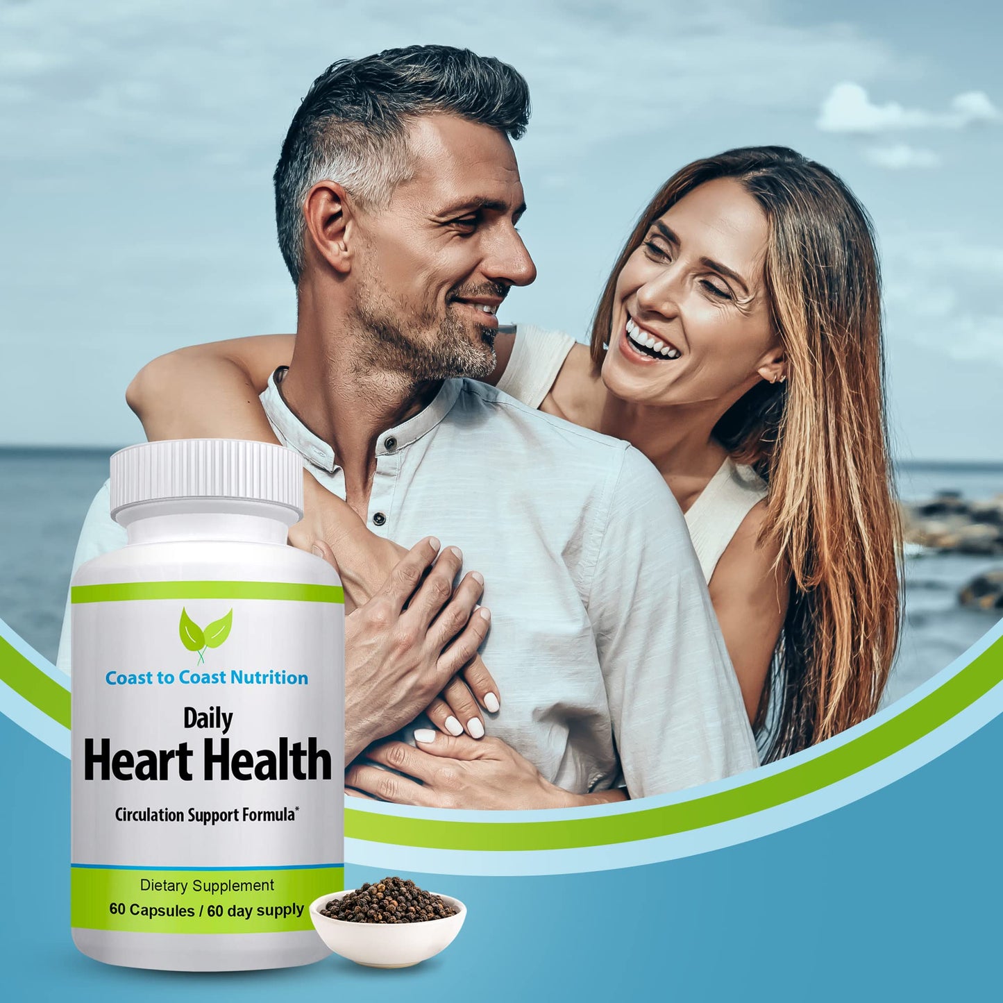 Coast to Coast Nutrition Vitamin D3 K2 Supplement Capsule, 60 Capsules