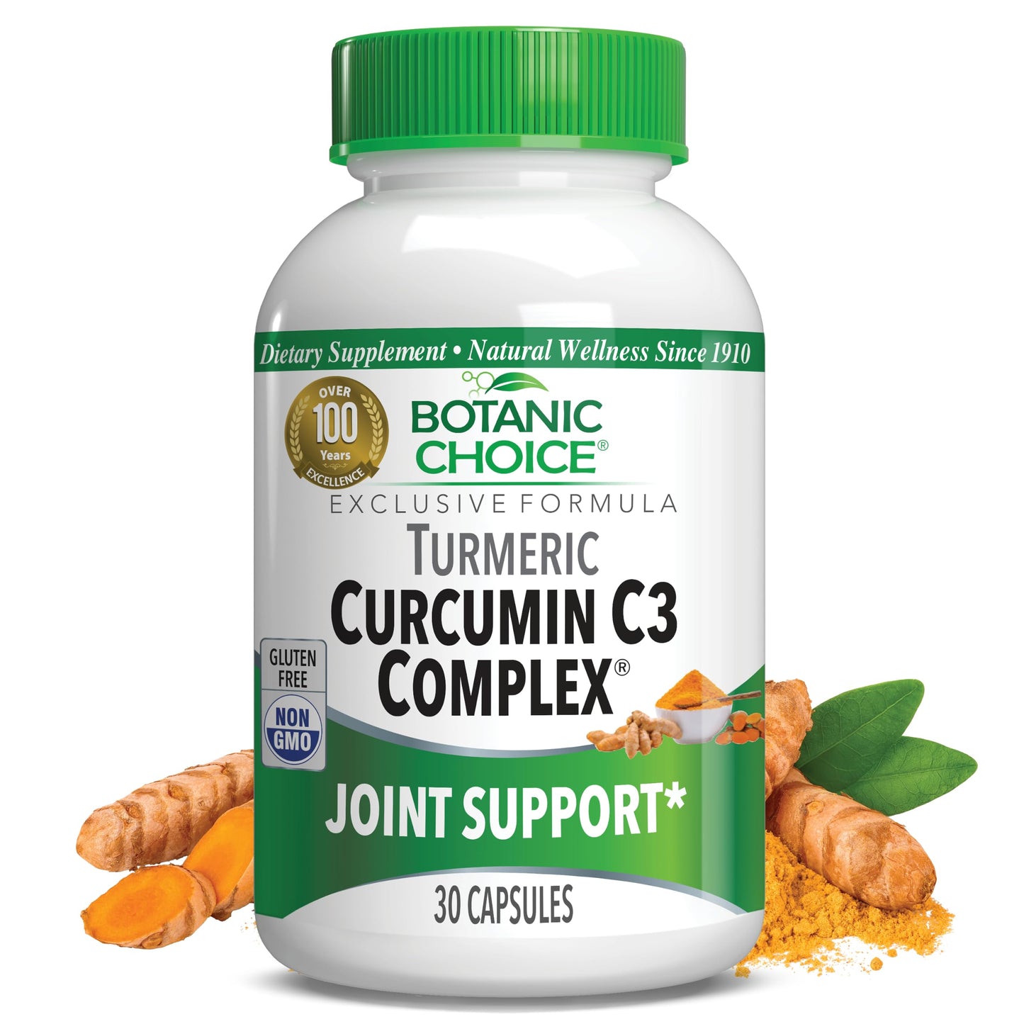 Botanic Choice Curcumin C3 Complex with Bioperine Capsule 30 Count