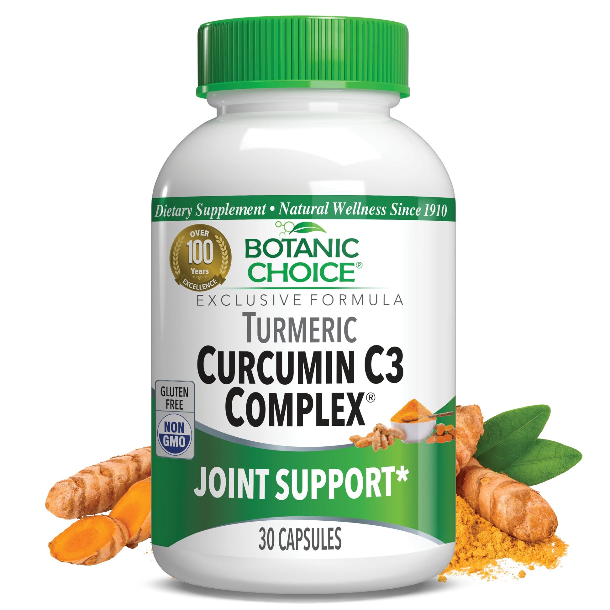 Botanic Choice Curcumin C3 Complex with Bioperine Capsule 30 Count