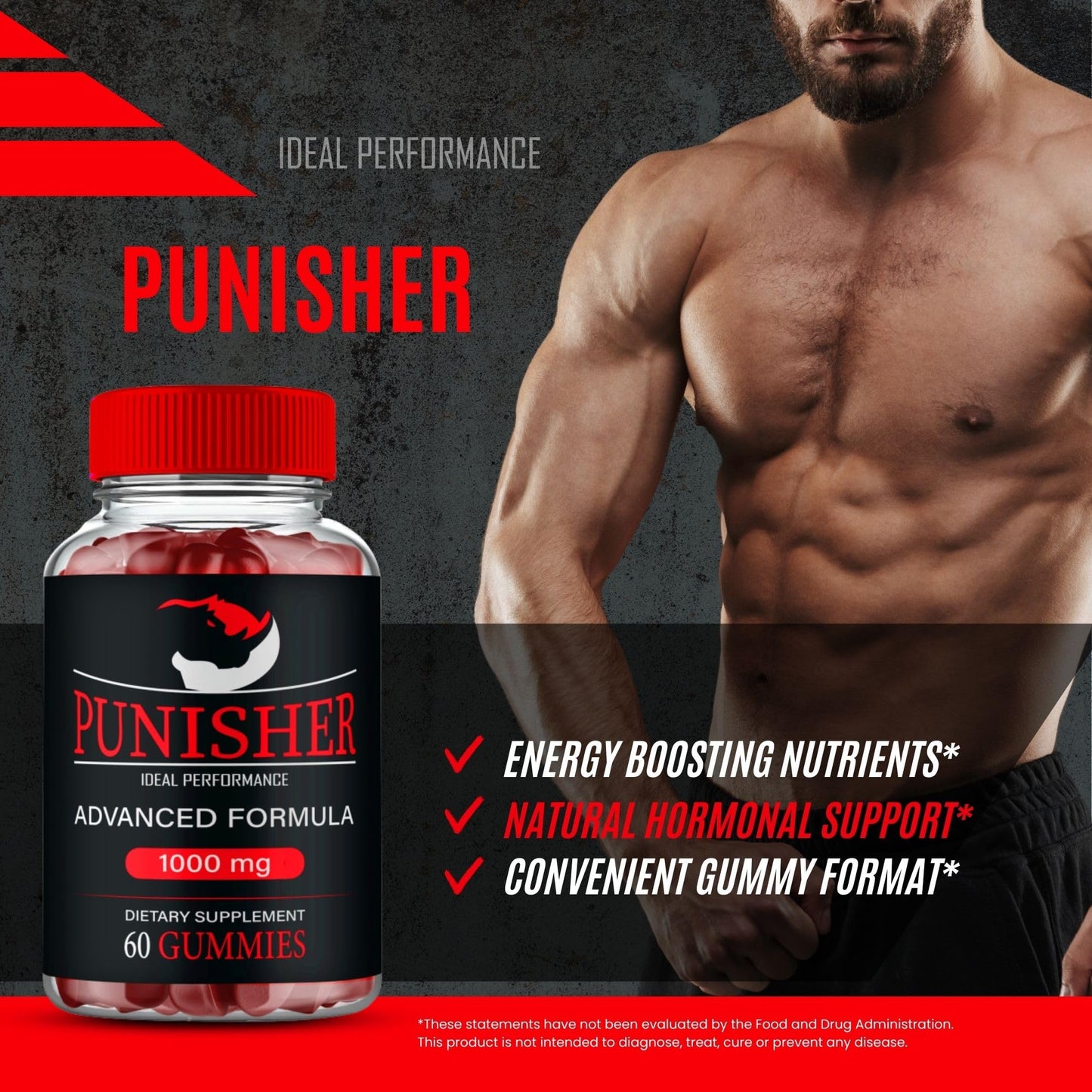 IDEAL PERFORMANCE Punisher Gummies 120 Gummies