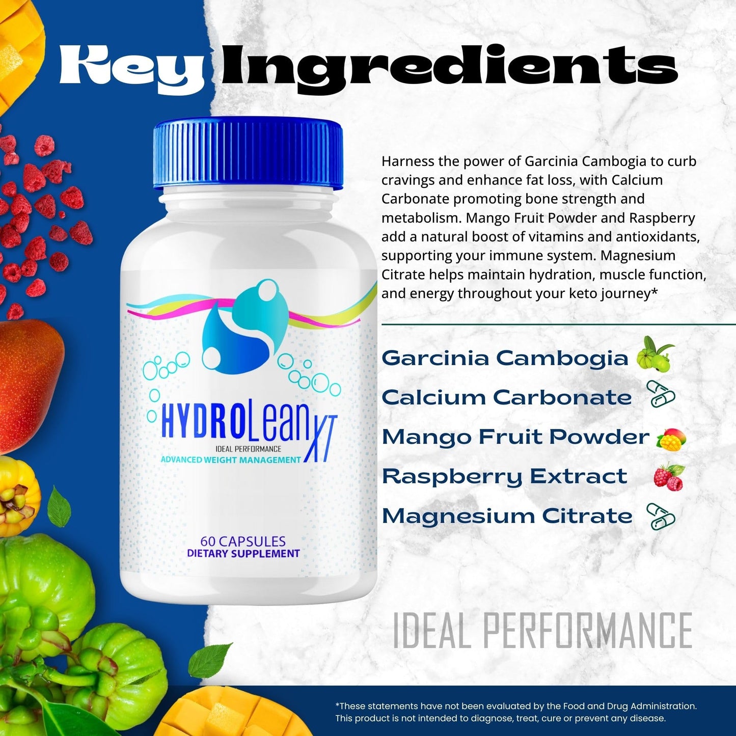 IDEAL PERFORMANCE HydroleanXT Capsules 180 Count