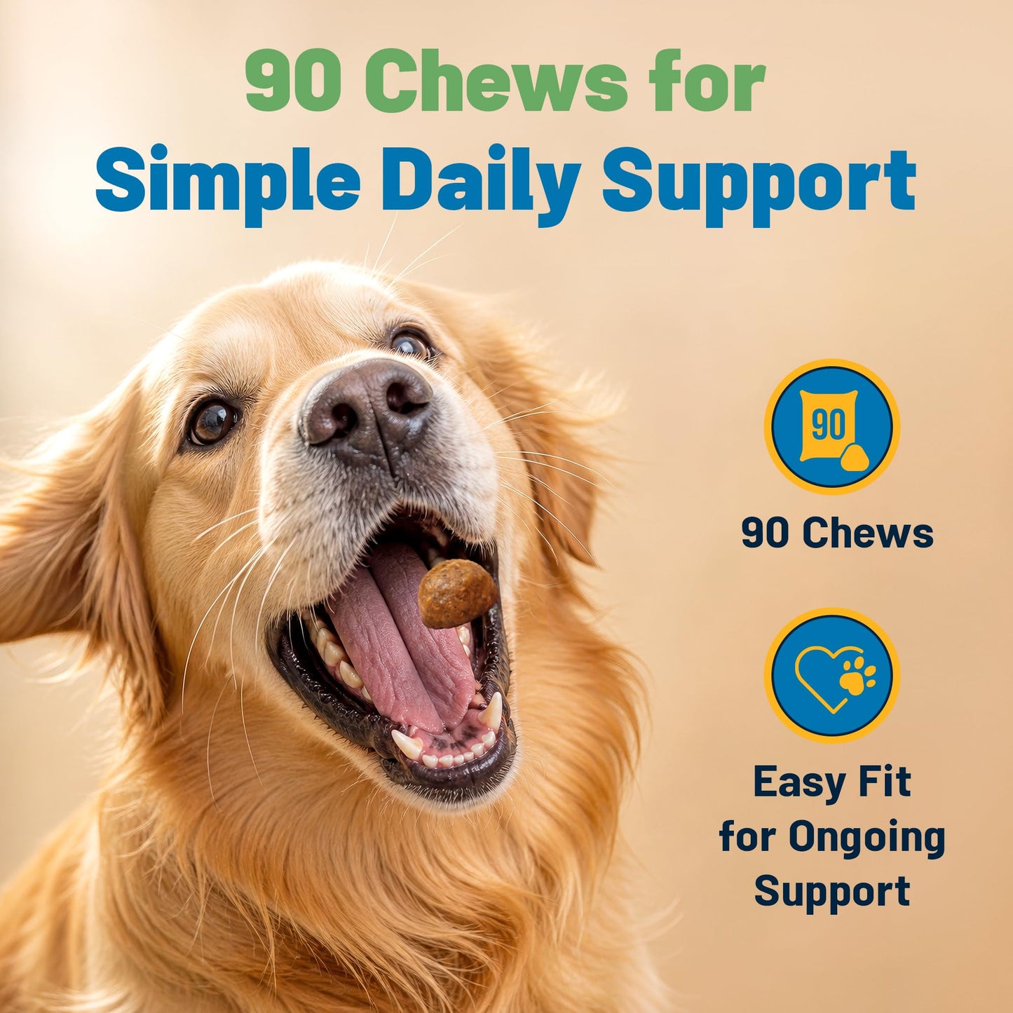Guardian's Choice Omega 3 for Dogs Soft Chews with Fish Oil & Krill Oil (EPA & DHA) – 90 Chews