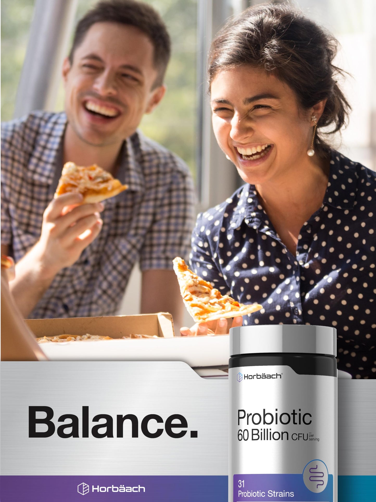 Horbäach Probiotics for Women and Men Capsules 60