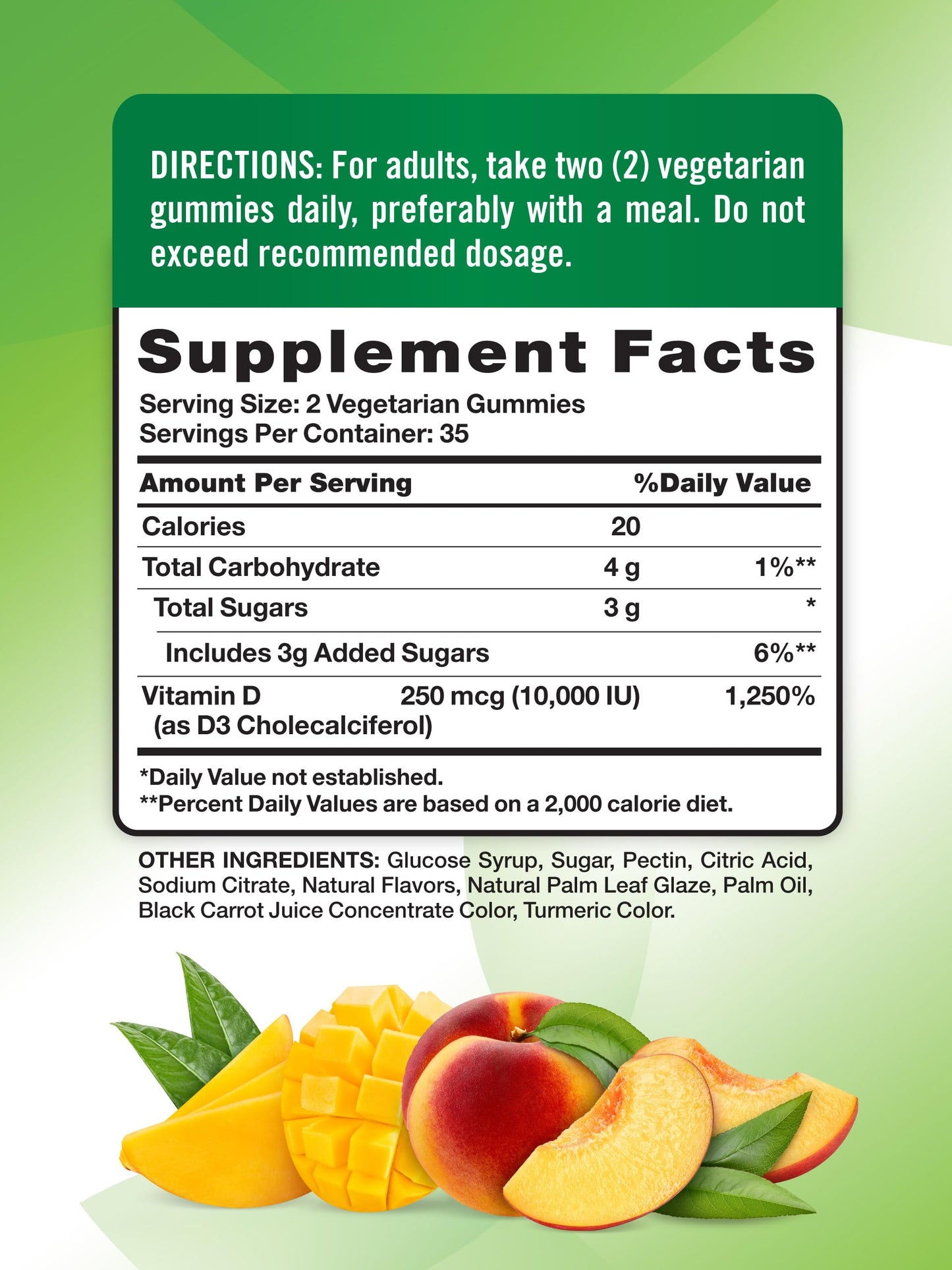 Nature's Truth Vitamin D3 Gummies 70 Count