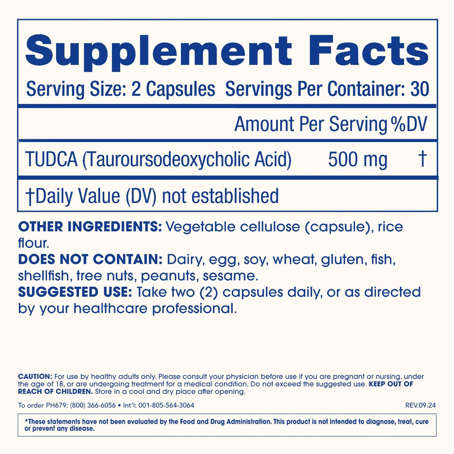 ProHealth Pure TUDCA Capsule 60 Capsules