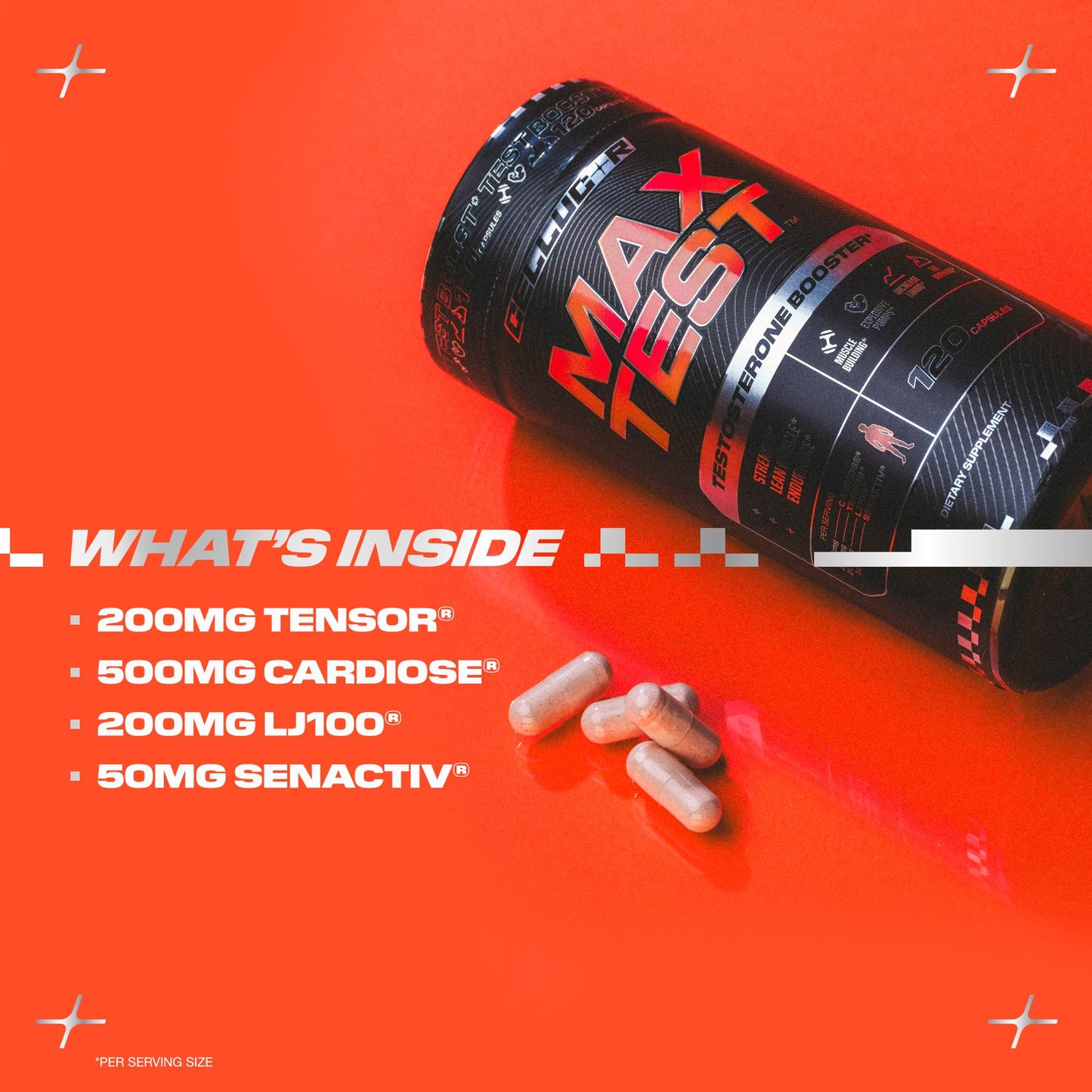 Cellucor Max Test Testosterone Booster Capsule 120 Count